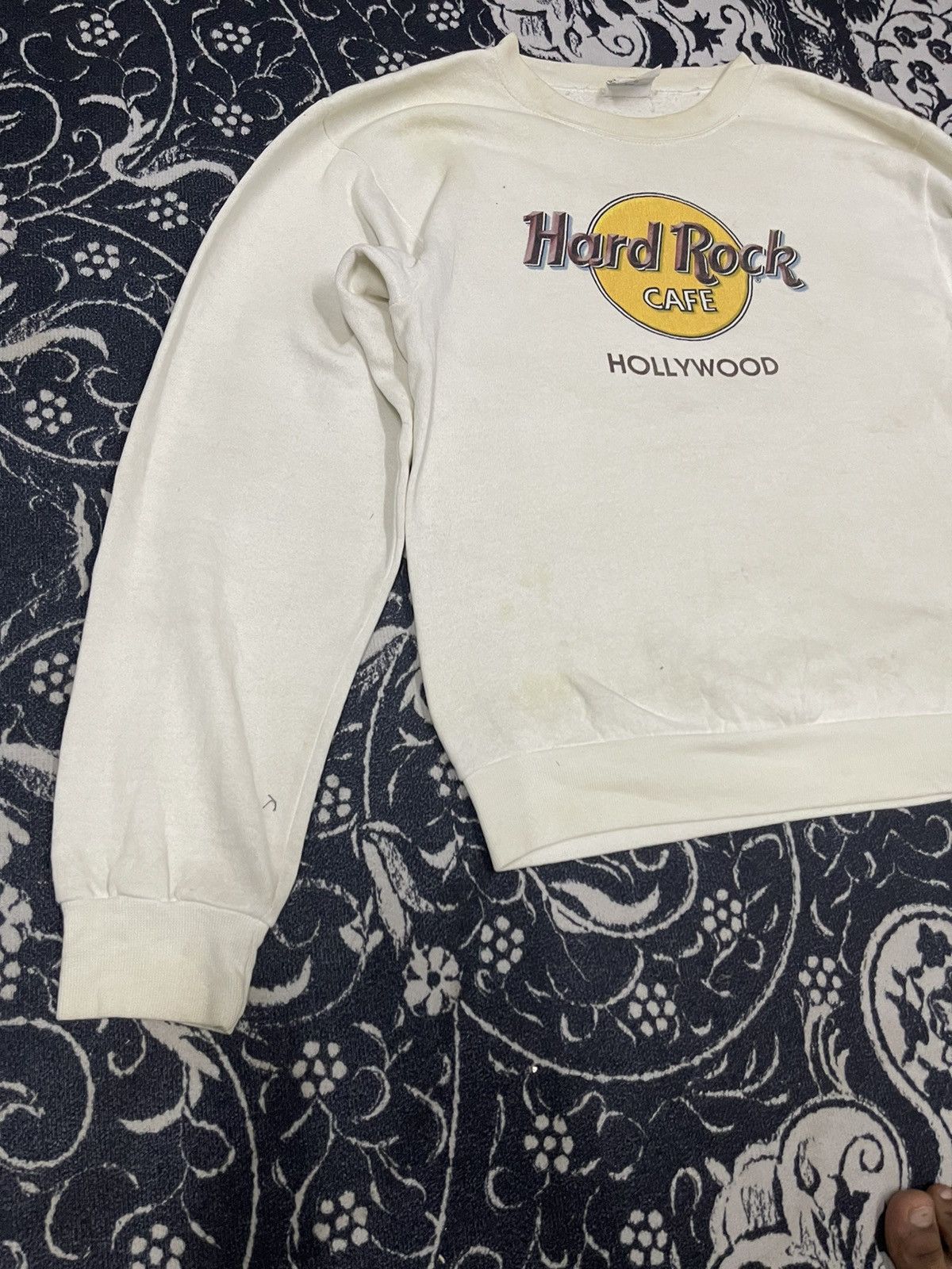 Hard Rock Cafe 90s HARD ROCK CAFE HOLLYWOOD SWEATSHIRT Size US S / EU 44-46 / 1 - 4 Thumbnail