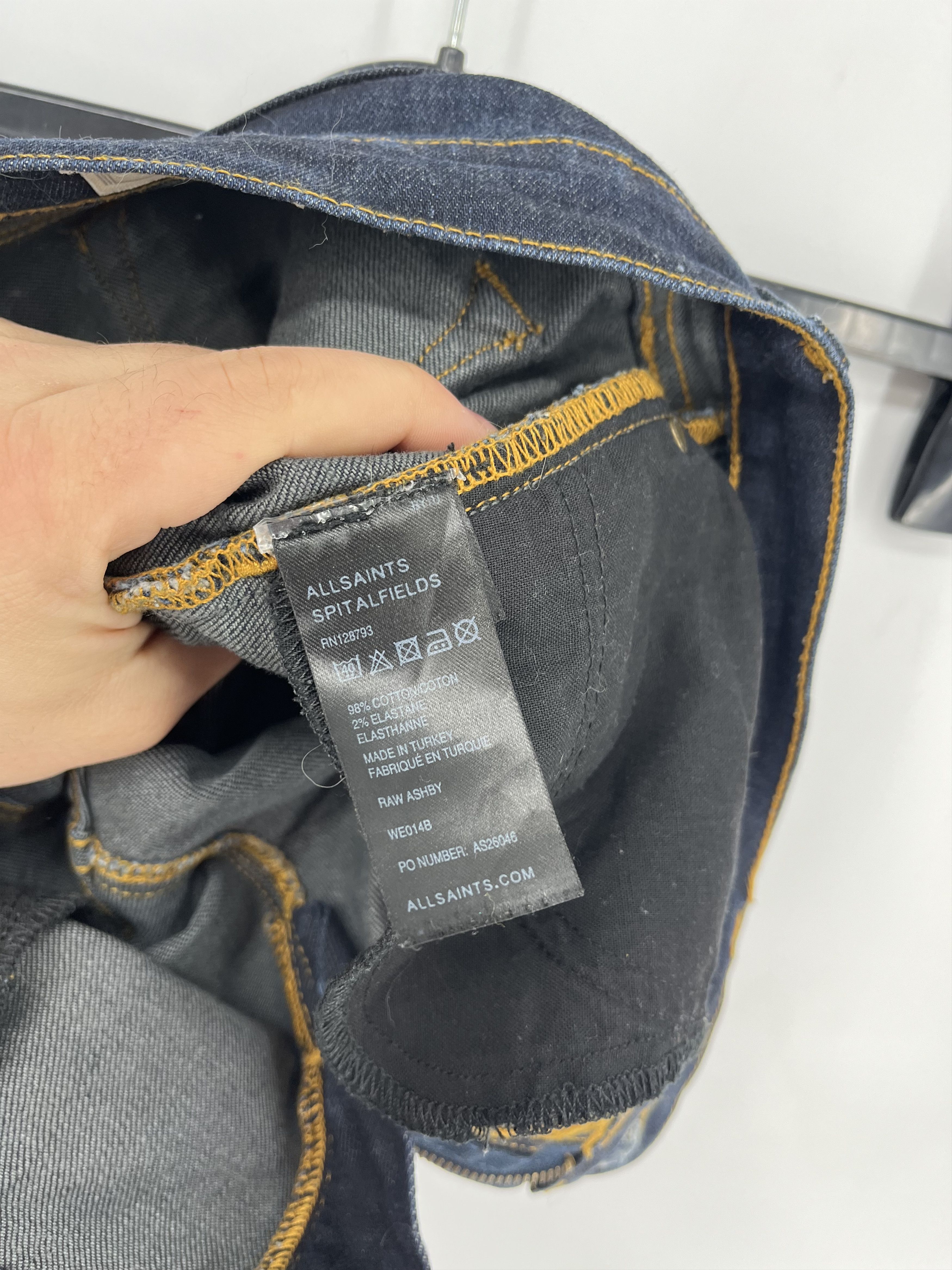Allsaints Allsaints Rinse Skinny Runner mens jeans y2k luxury pants Size US 32 / EU 48 - 11 Thumbnail