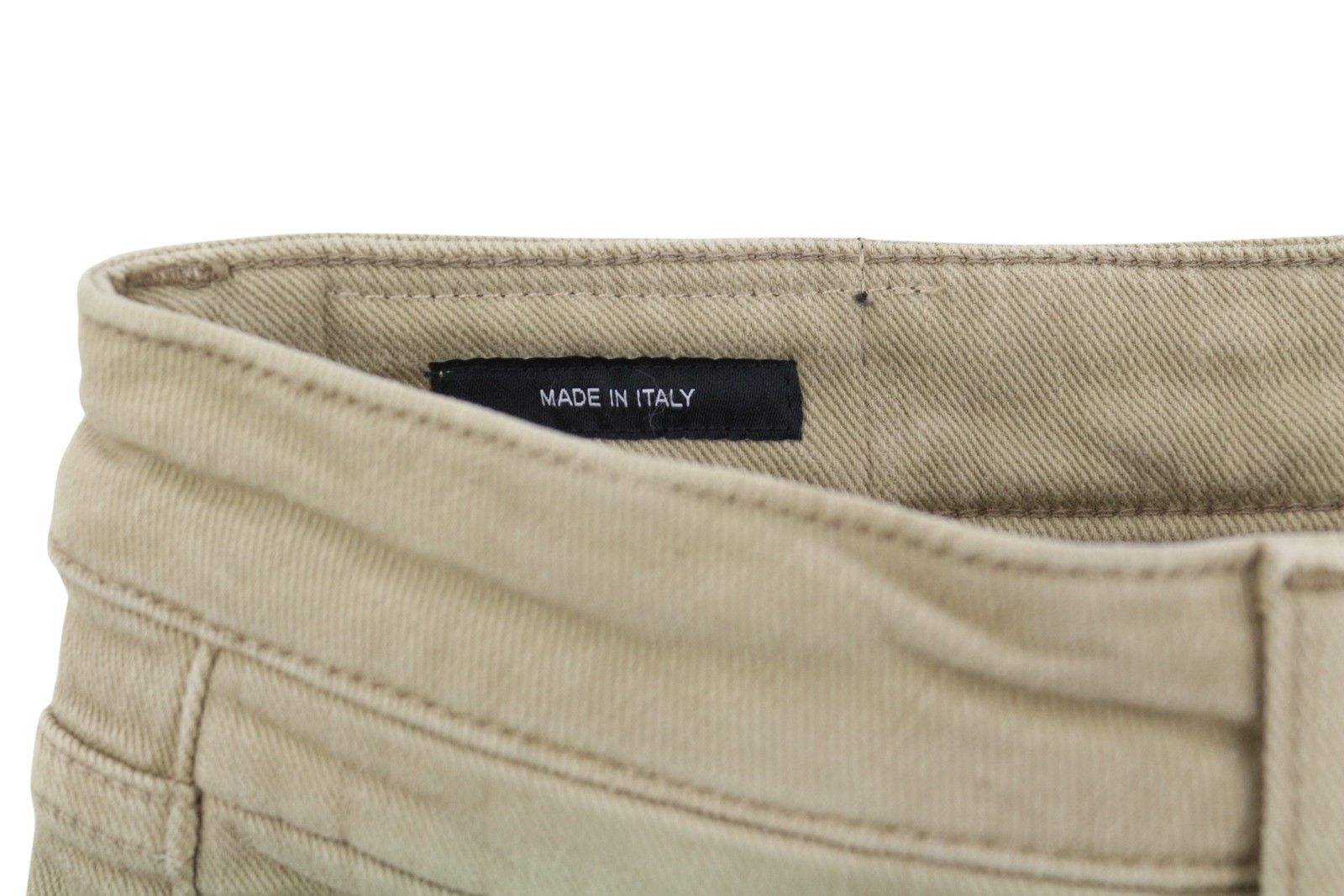 R13 BOY STRAIGHT 24 Khaki Stretch Cropped Ankle Zip 87792 Size 24" / US 00 / IT 34 - 7 Thumbnail