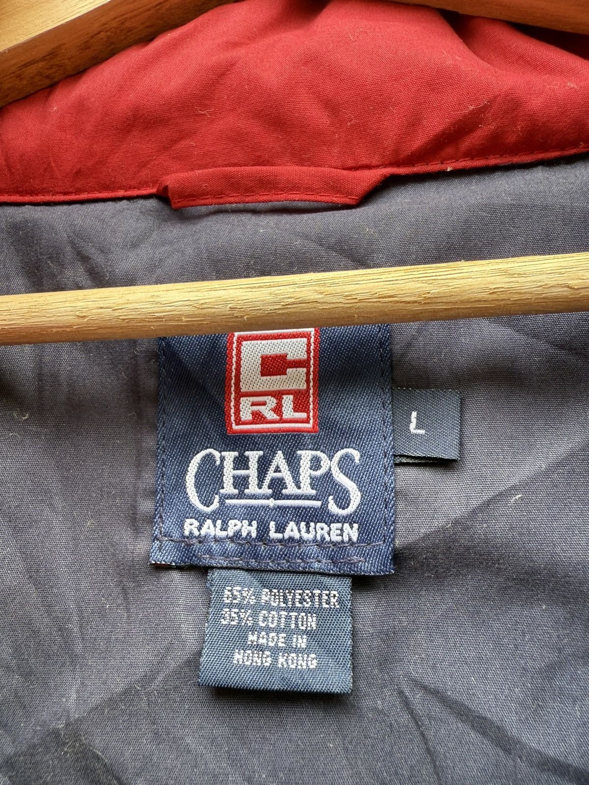 Polo Ralph Lauren 90s CHAPS RALPH LAUREN Halfzip Kangaroo Pocket Anorak Jacket Size US L / EU 52-54 / 3 - 7 Thumbnail