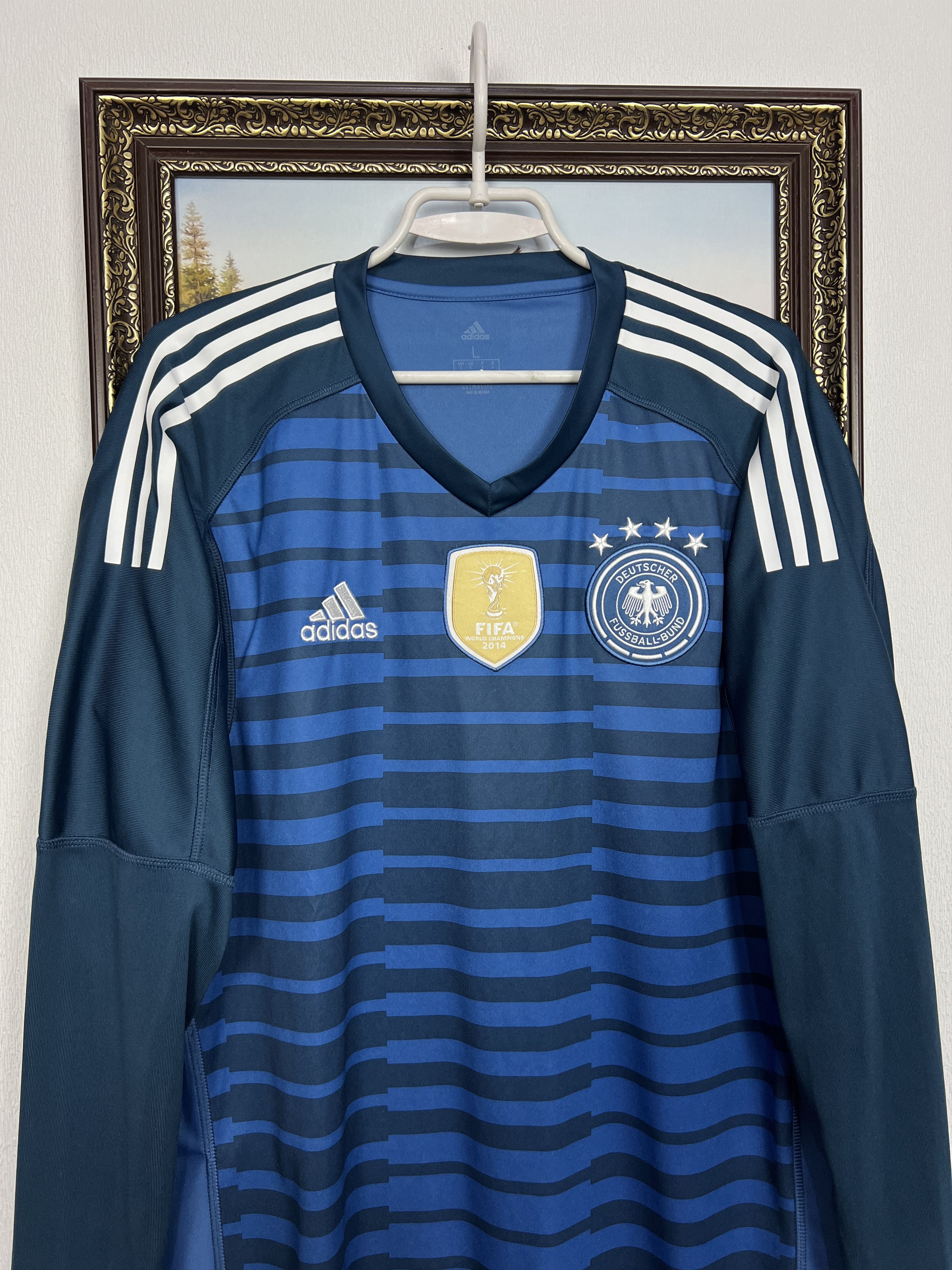 Adidas Germany Goalkeeper football shirt 2018 Soccer Jersey Trikot Size US L / EU 52-54 / 3 - 2 Thumbnail
