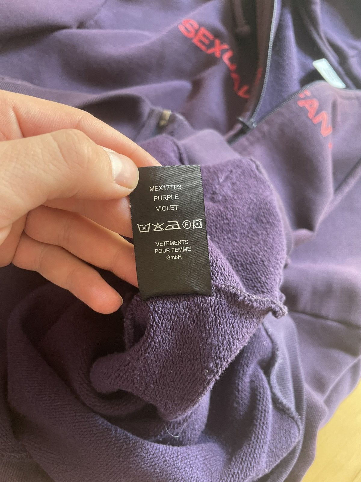 Vetements Vetements sexual fantasies zip up hoodie Size US XS / EU 42 / 0 - 8 Thumbnail