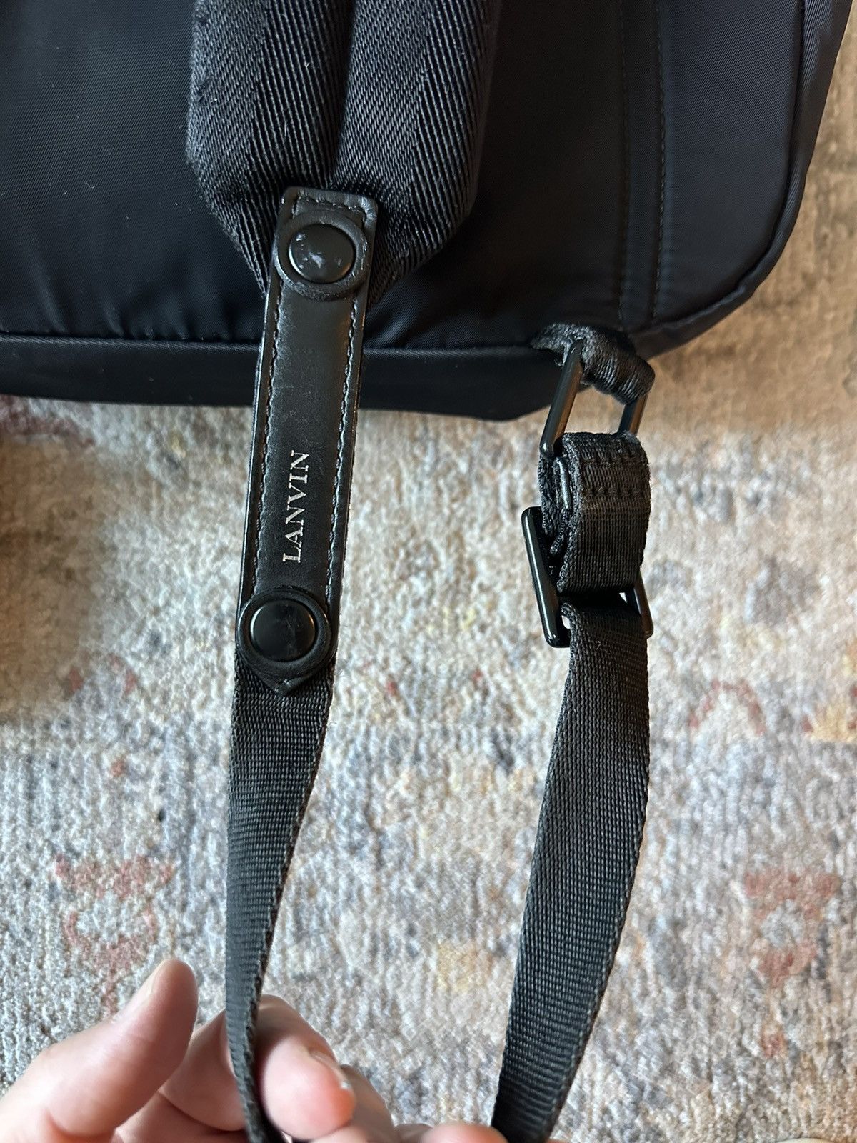 Lanvin Rare find! Lanvin backpack! Black with chain print Size ONE SIZE - 12 Thumbnail