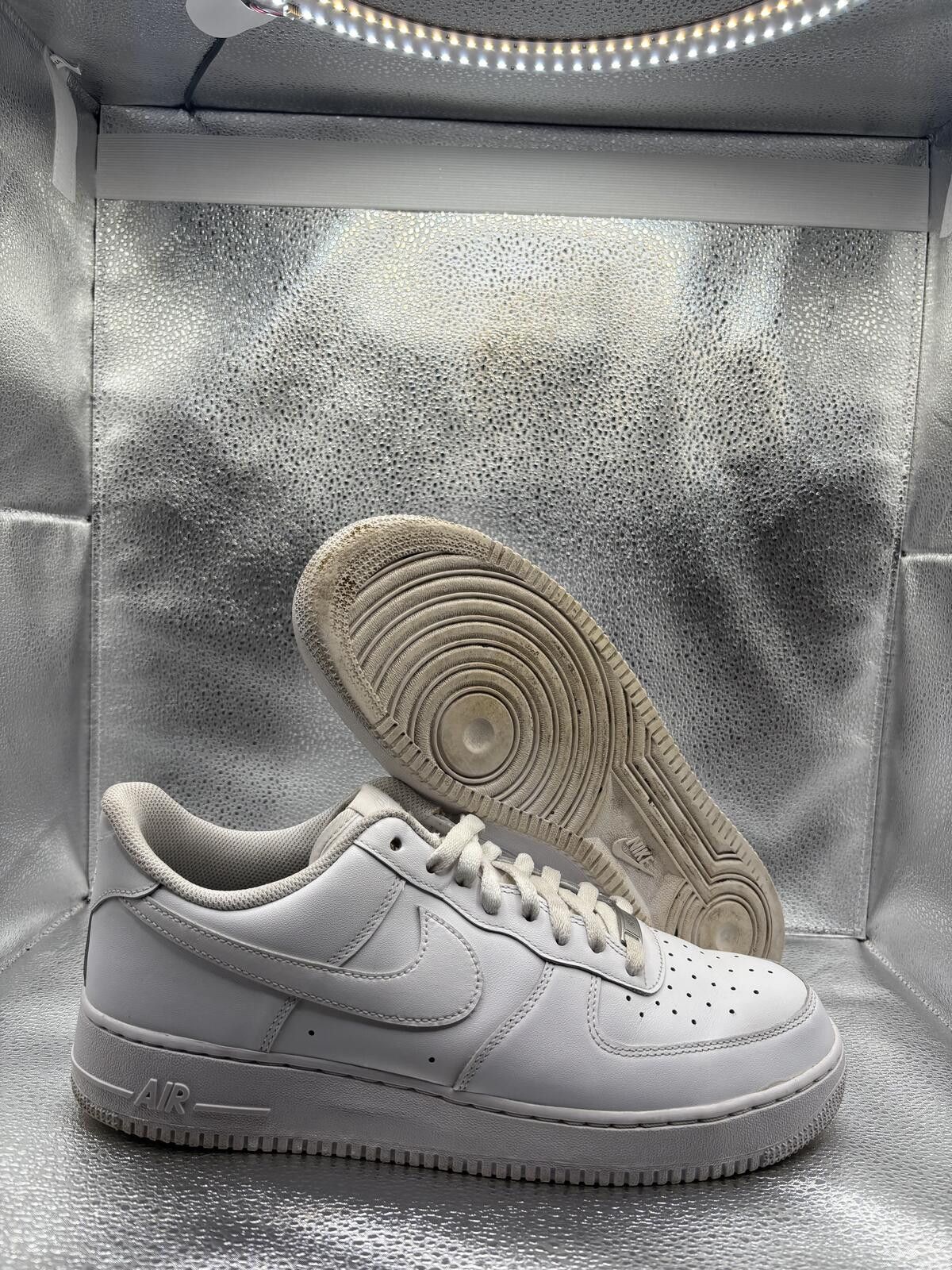Nike Nike Air Force 1 low triple white Size US 12 / EU 45 - 1 Thumbnail
