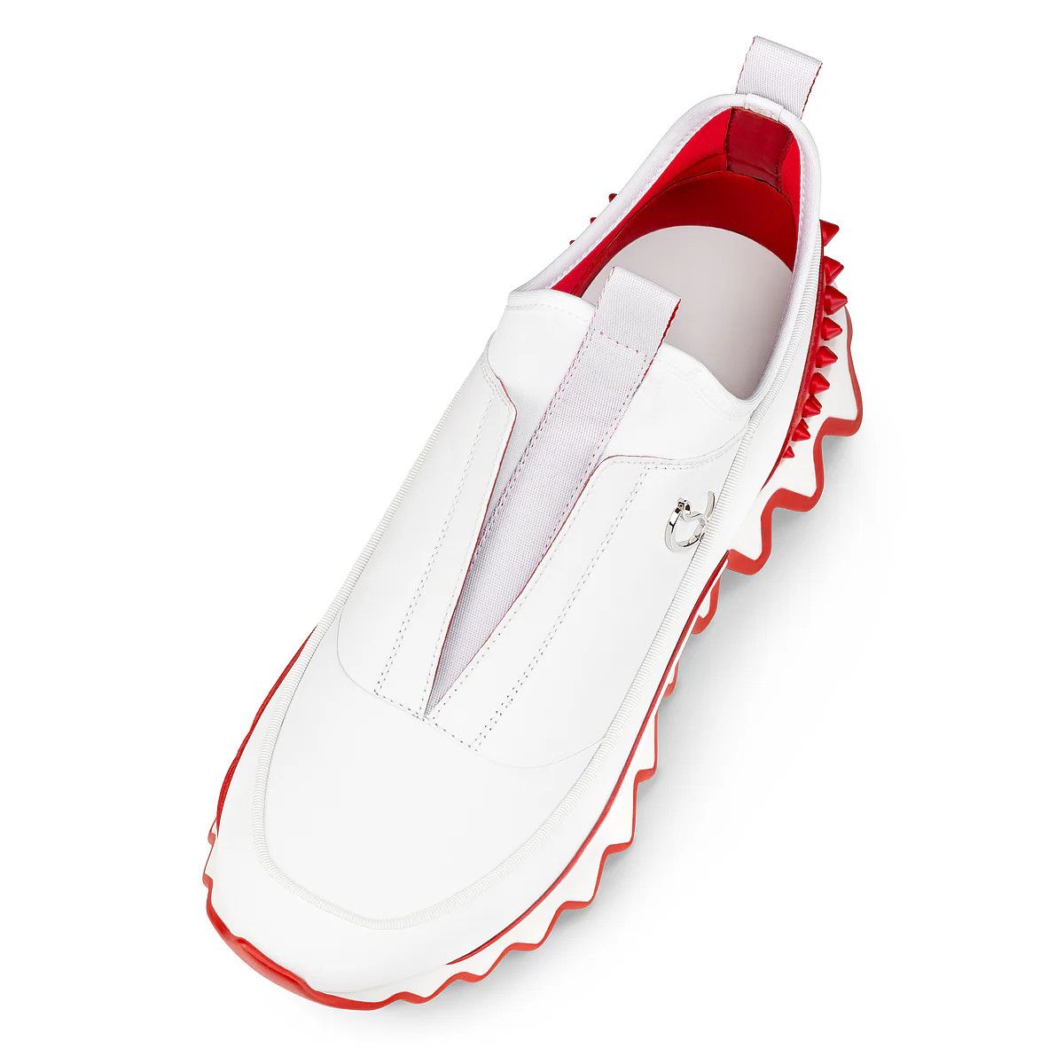 Christian Louboutin o1bcso1str0825 Sharkyloub Spike in White Size US 5 / IT 35 - 4 Thumbnail