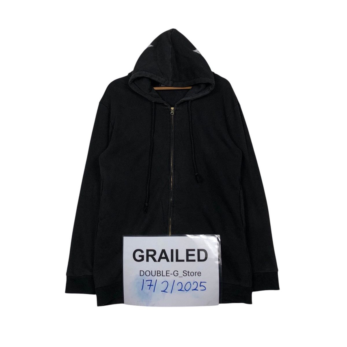 Hysteric Glamour 📌Vintage Hoodie Zipper Jacket Black Moral Punk Big Logo Size US M / EU 48-50 / 2 - 3 Thumbnail