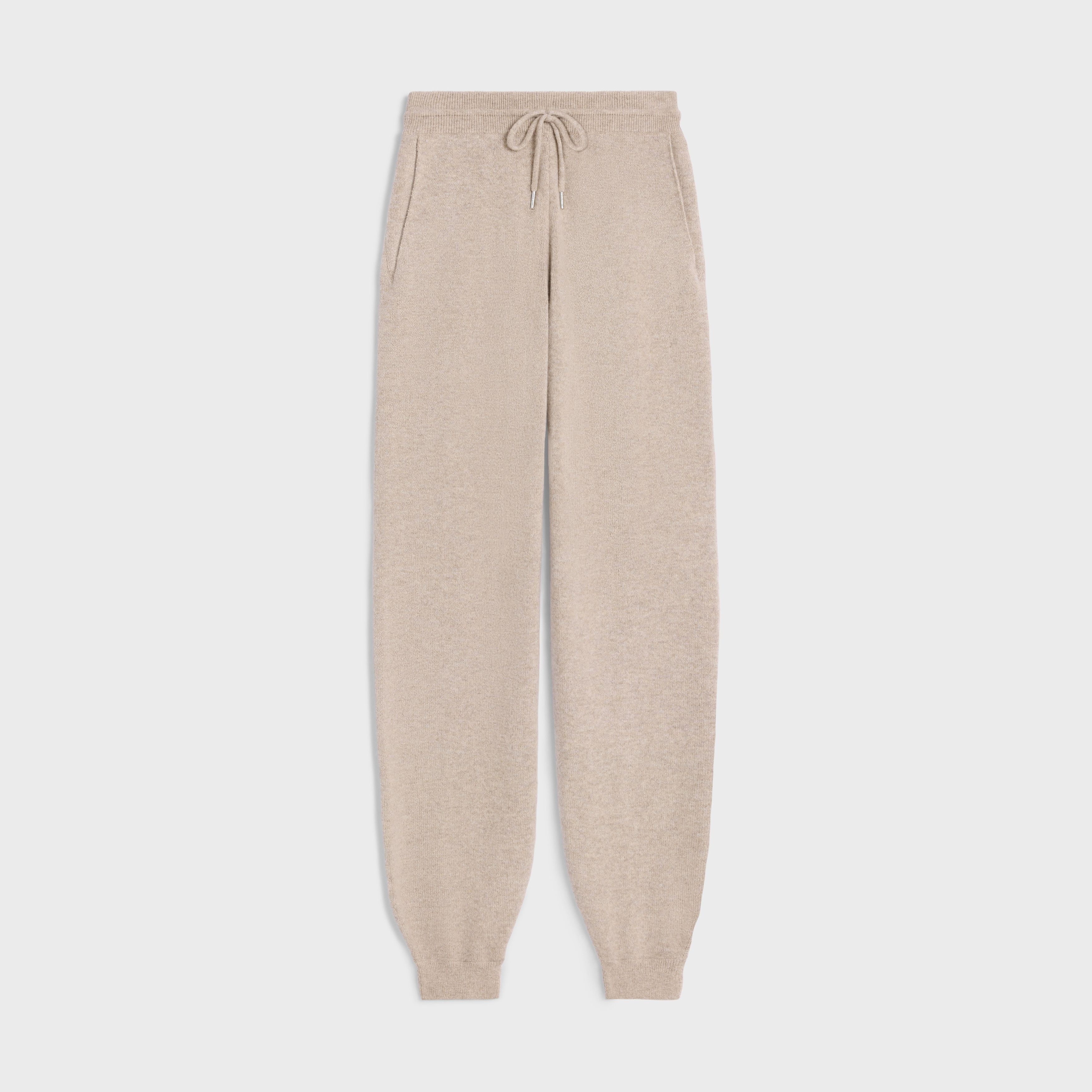 Celine o1bcso1str0925 2AP8A742X Track Pant in Oatmeal Size 25" / US 0 / IT 36 - 1 Thumbnail