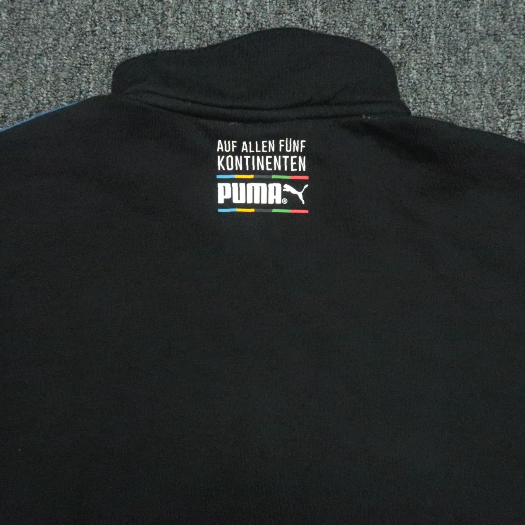 Puma Puma Jacket Mens Medium Black TFS Unity Full Zip Pockets Track Rainbow Jacket Size US M / EU 48-50 / 2 - 5 Thumbnail