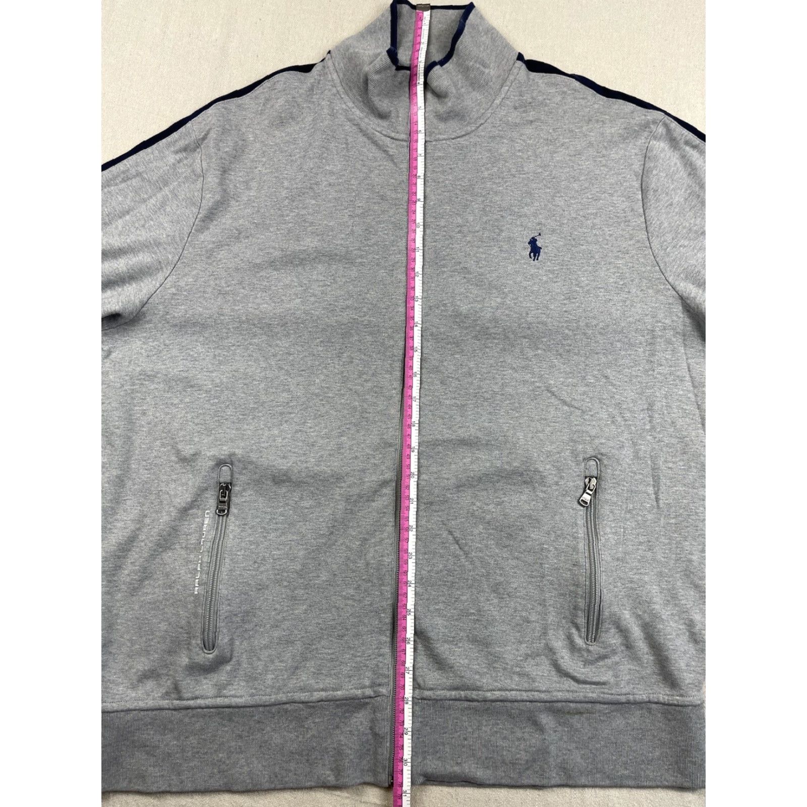 Polo Ralph Lauren POLO Ralph Lauren XL Gray Zip Sweatshirt Jumper Men’s Classic Cotton Blend Long Sleeve Size US XL / EU 56 / 4 - 7 Thumbnail