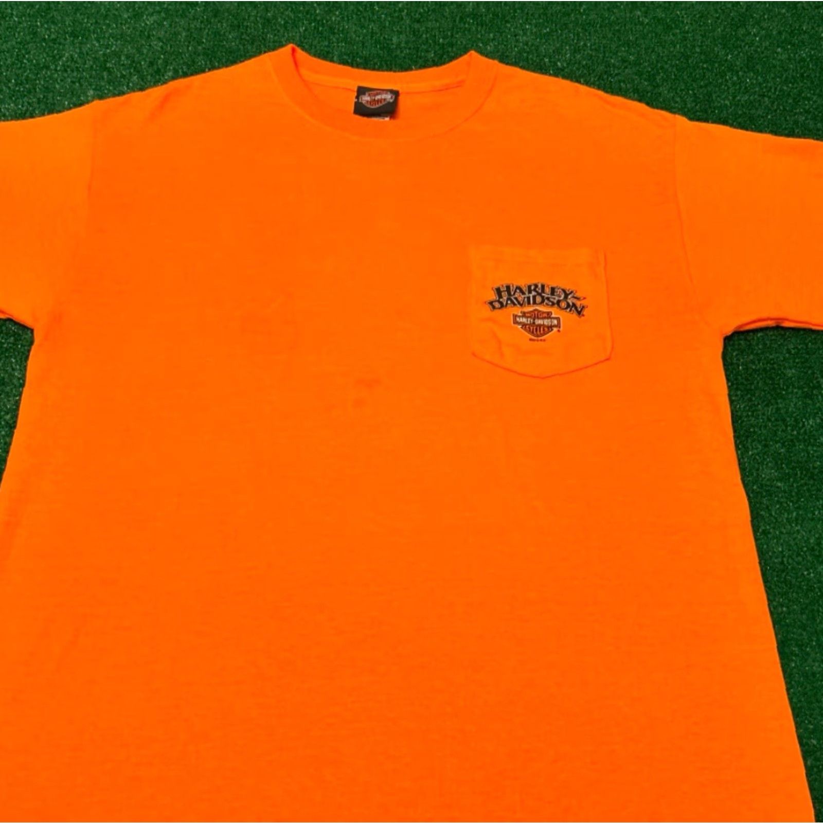 Harley Davidson VINTAGE Harley-Davidson Daytona Ohio Y2K Biker 2012 Shirt Orange L Adults Mens Short Sleeve Logo 90s Grunge Hip Hop Motorcycle Punk VTG Size US L / EU 52-54 / 3 - 2 Thumbnail