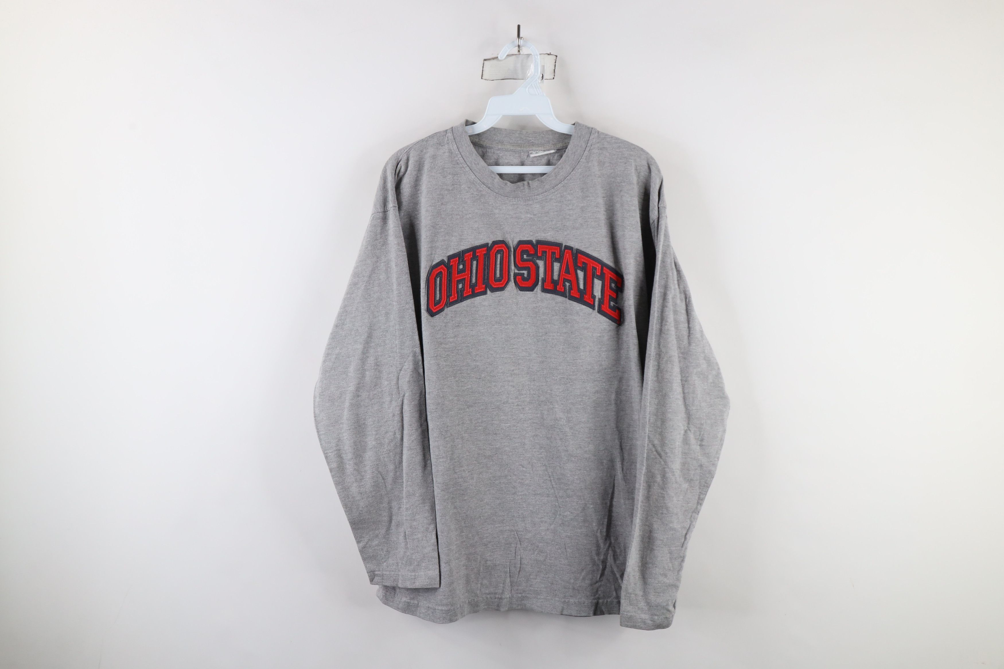 Vintage Vintage 90s Ohio State University Long Sleeve T-Shirt Gray Size US L / EU 52-54 / 3 - 1 Thumbnail