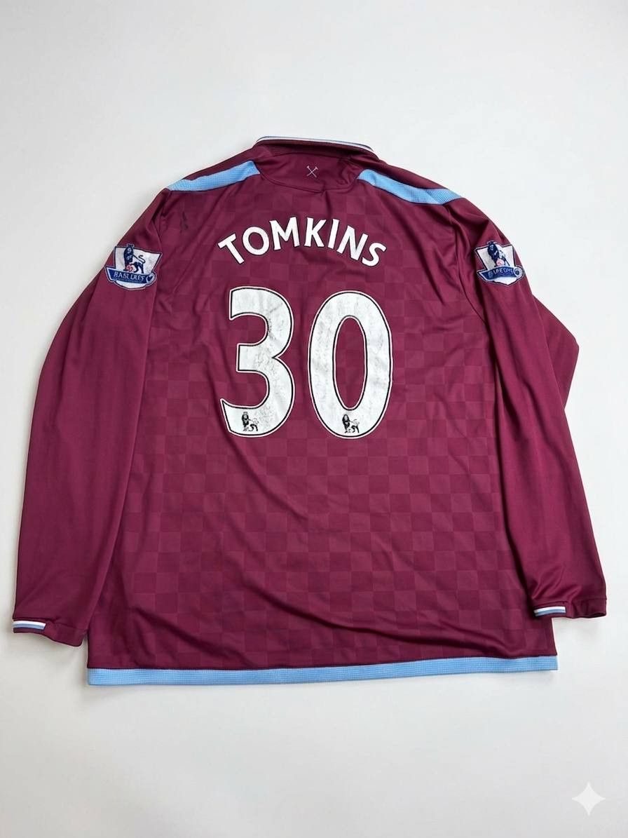 Umbro Vintage West Ham United 2009 Umbro Jersey - Tomkins #30 Size US L / EU 52-54 / 3 - 1 Thumbnail