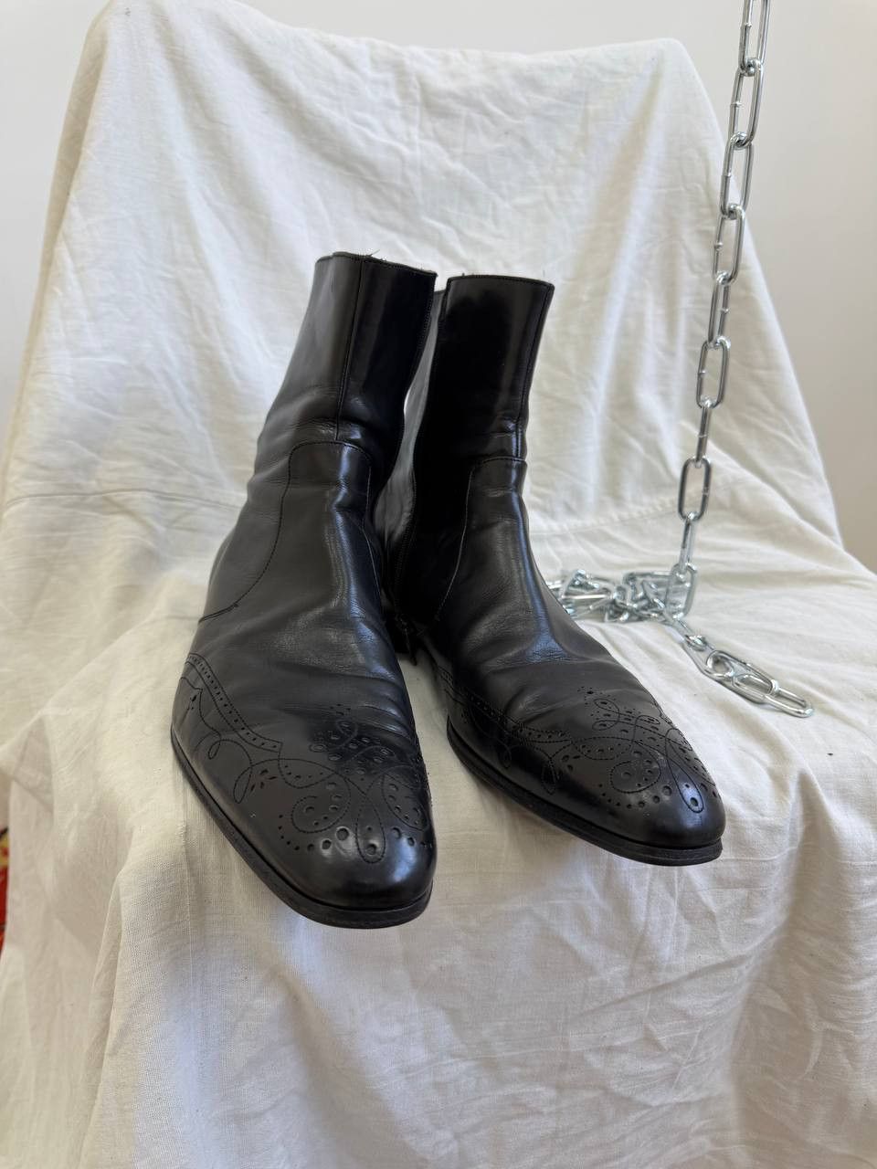 Prada Vintage Prada Leather High 90s Luxury High Avant-Garde Size US 10.5 / EU 43-44 - 14 Thumbnail