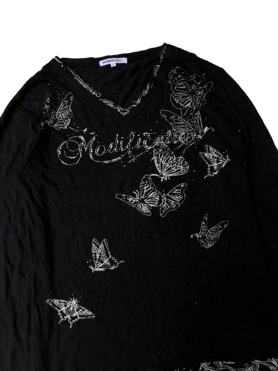 Japanese Brand × semanticdesign Semantic design V neck print butterfly Longsleeve Size US M / EU 48-50 / 2 - 1 Thumbnail