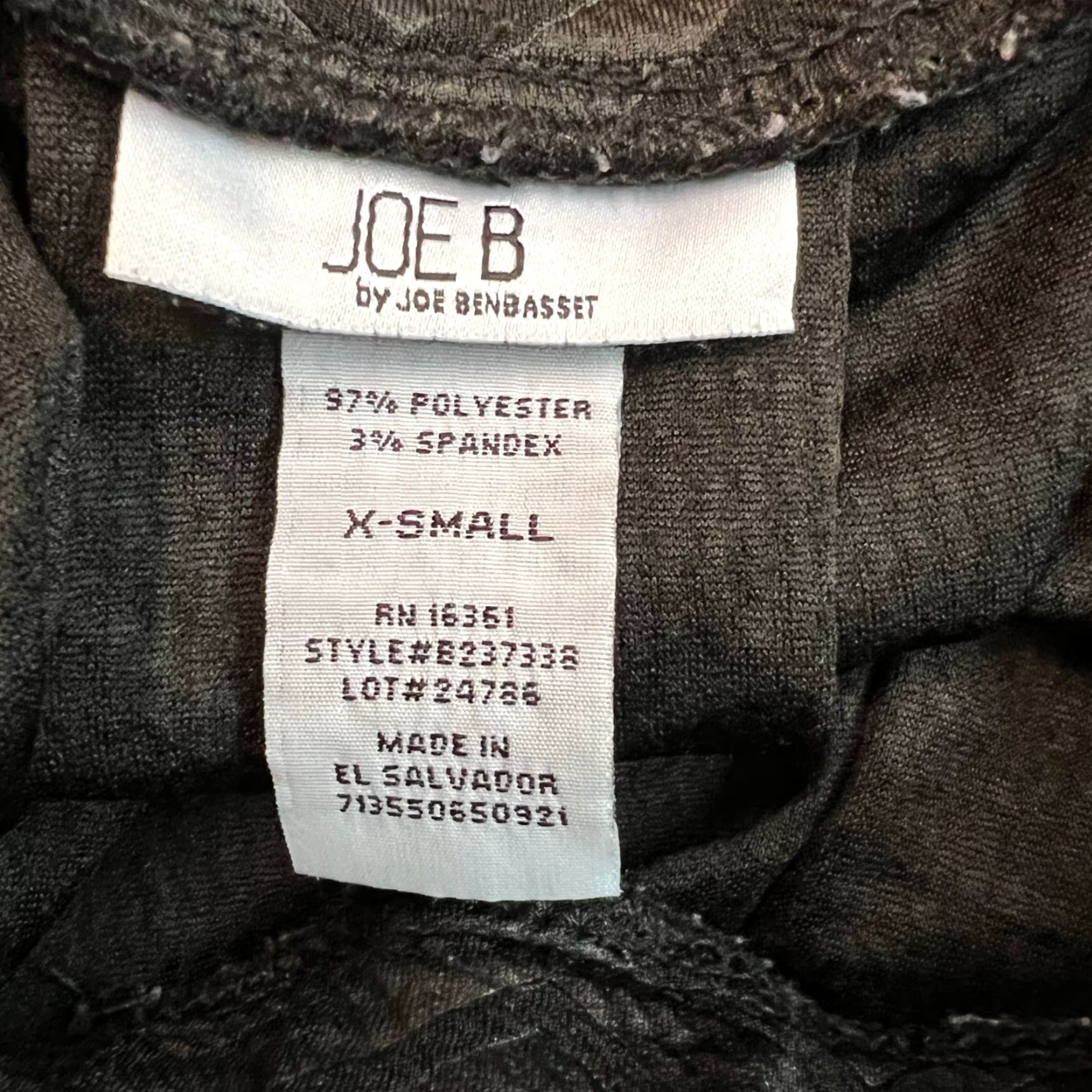 Vintage Joe B Skirt Womens XS Black Mini Geometric Wave Pleated 100% GENUINE USA SELLER Size 26" / US 2 / IT 38 - 4 Thumbnail