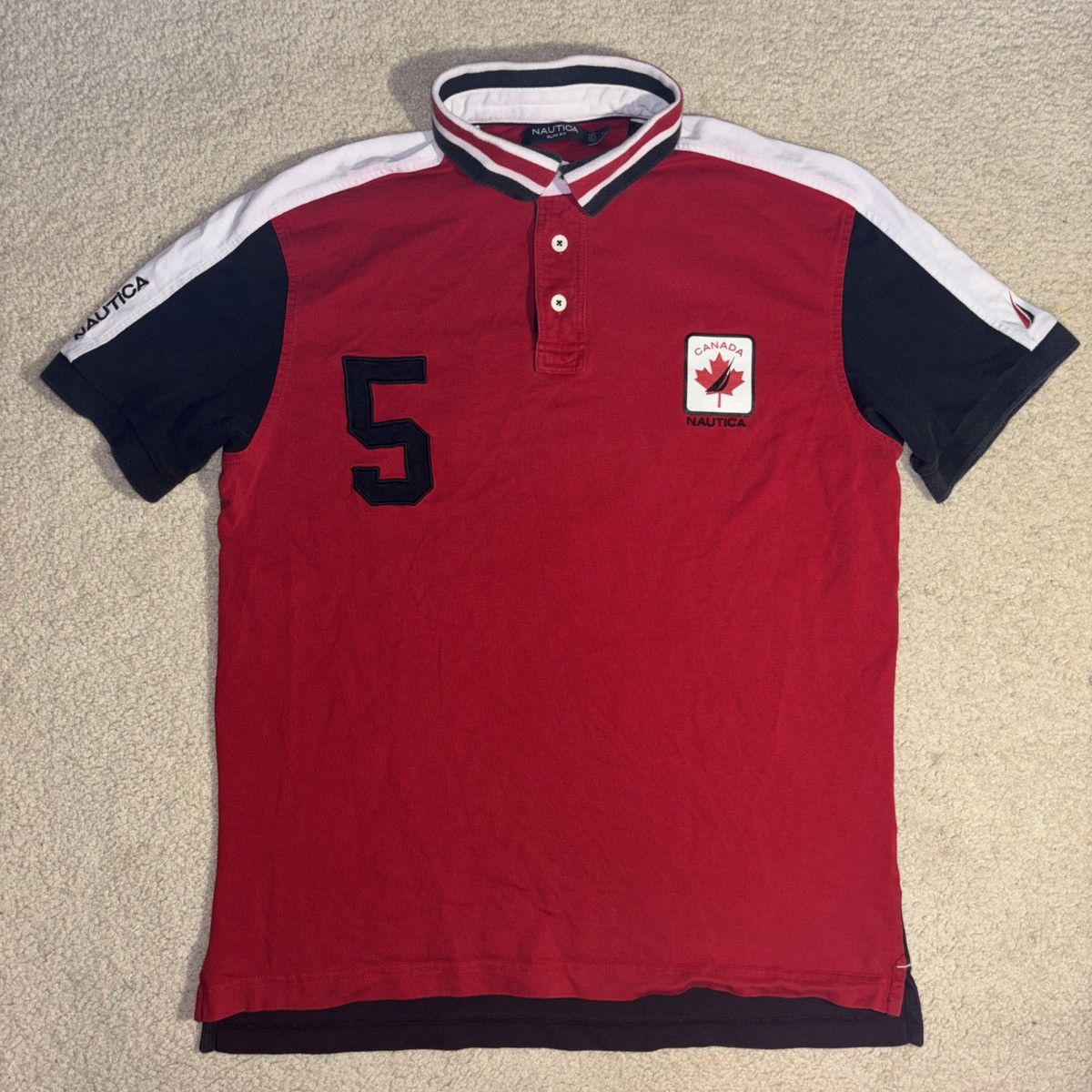 Nautica Nautica Canada Sailing Shirt Mens Large Red Size US L / EU 52-54 / 3 - 1 Thumbnail