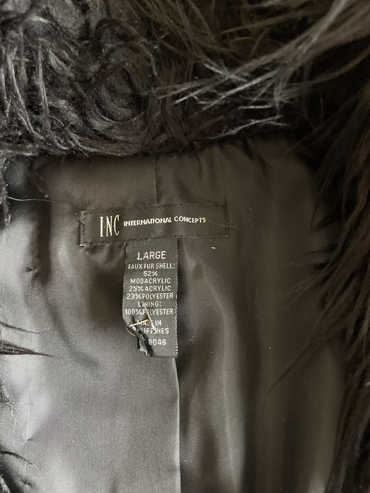 Other Black Faux Fur Vest Size L / US 10 / IT 46 - 3 Thumbnail