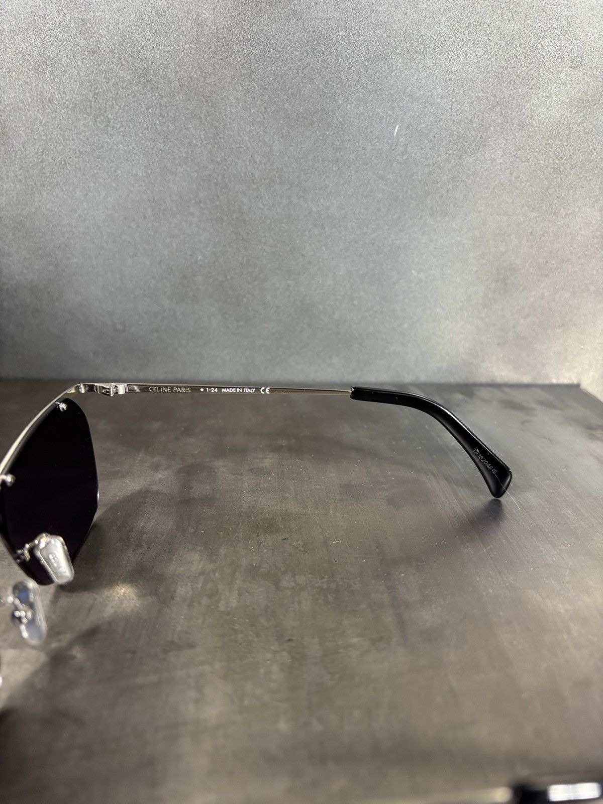 Vintage Metal Half Rim Sunglasses Celine Style Designer CL 40307U Size ONE SIZE - 14 Thumbnail