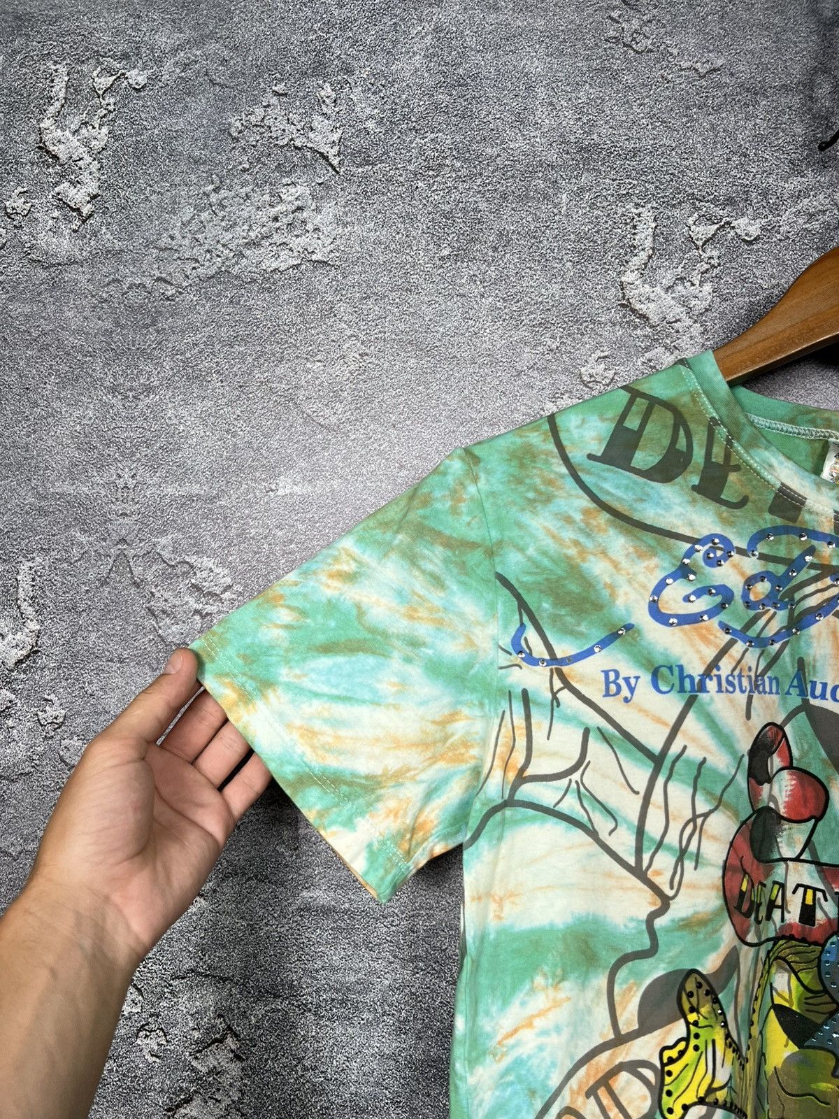 Ed Hardy Vintage Y2K Ed Hardy All Over Print Tie Dye T-shirt Tee Size US S / EU 44-46 / 1 - 6 Thumbnail