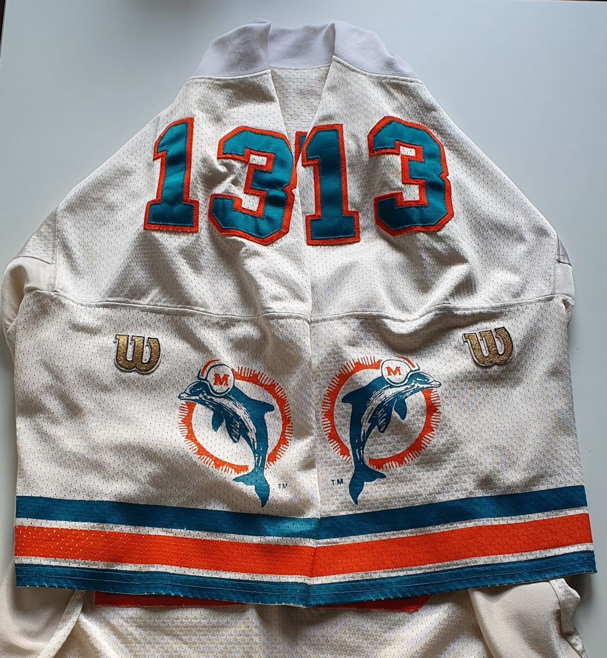 NFL × Wilson Dan Marino Miami Dolphins 80s Wilson Jersey Size US L / EU 52-54 / 3 - 3 Thumbnail