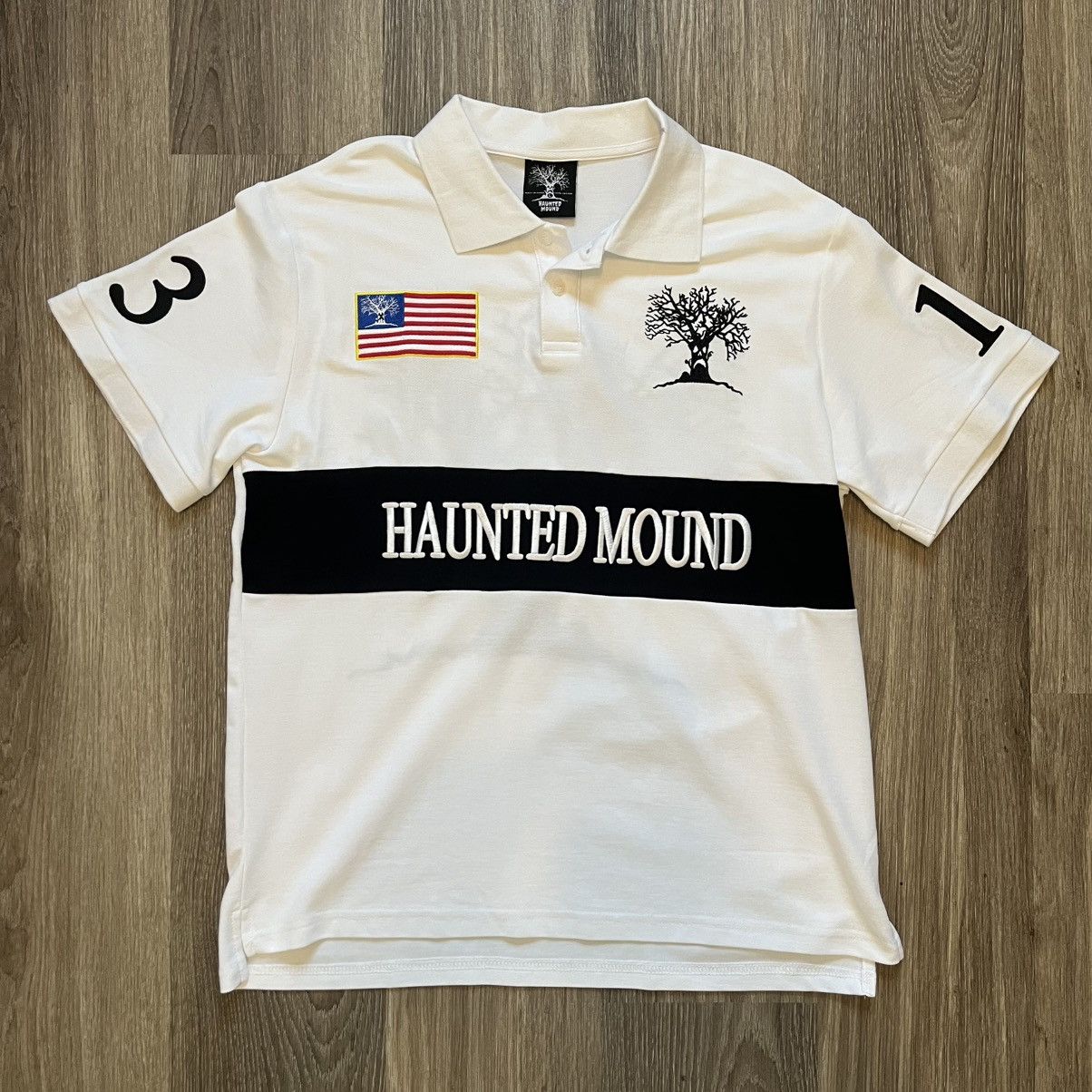 HAUNTED MOUND ポロシャツ swag HAUNTED MOUND ポロシャツ 黒 swag ビックポニー 翌日発送 - メルカリ