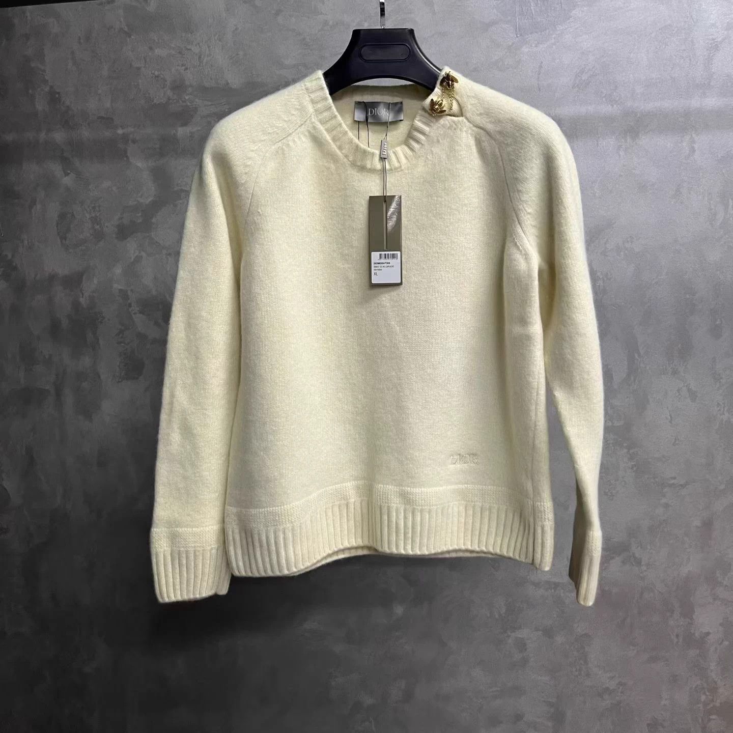 Dior Dior Cream Zip Detail Crew Neck Wool Sweater XL Size XL / US 12-14 / IT 48-50 - 1 Thumbnail