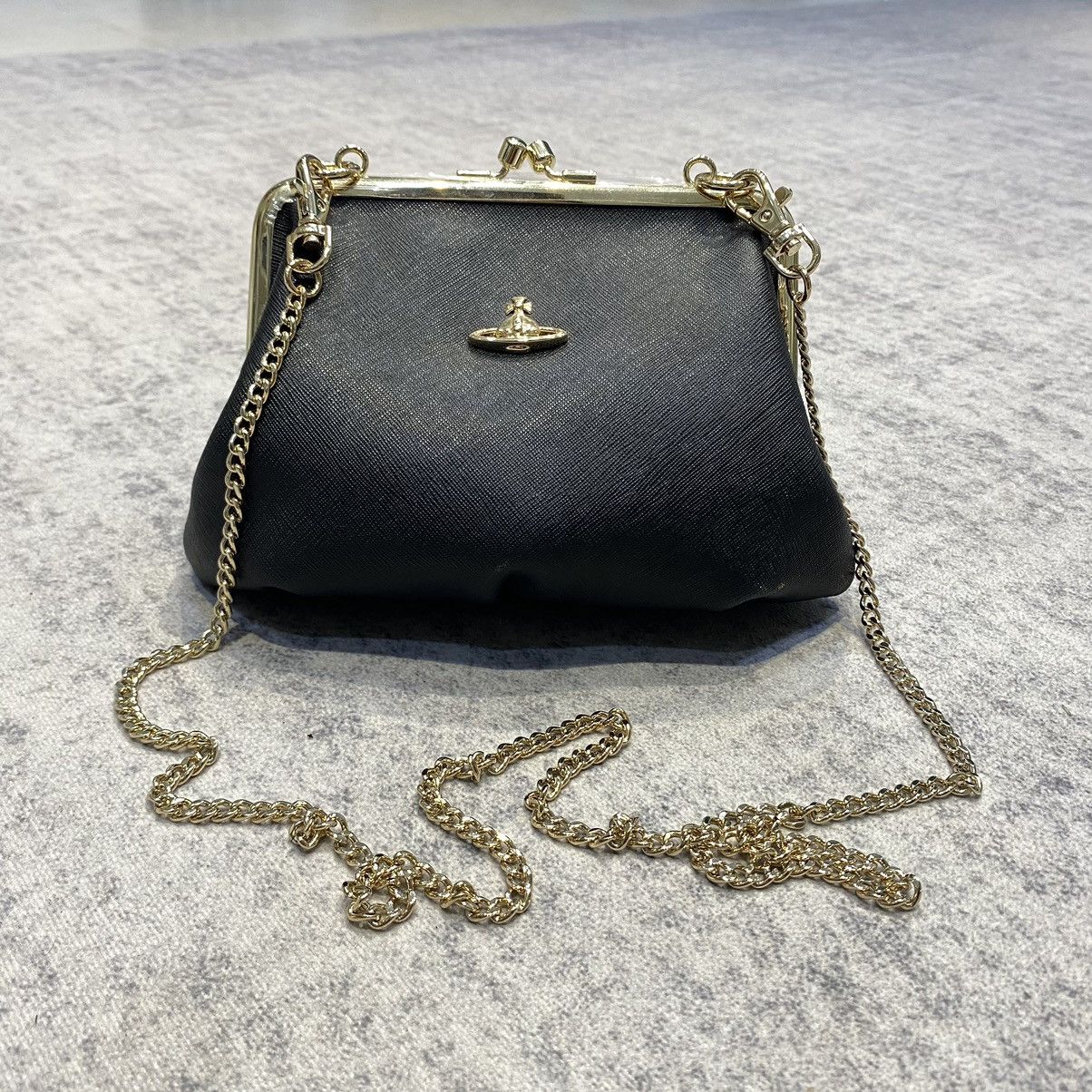 Vivienne Westwood VIVIENNE WESTWOOD Granny Frame Purse Crossbody Bag BLACK Size ONE SIZE - 5 Thumbnail