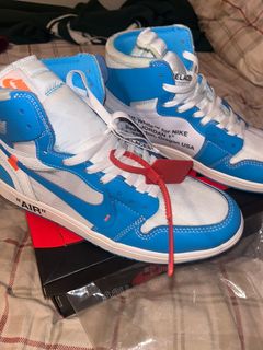 Off White Jordan 1s, Which One Is Your Favorite? UNC And Chicago Size 9.5  Pre Owned Euro Size 9.5