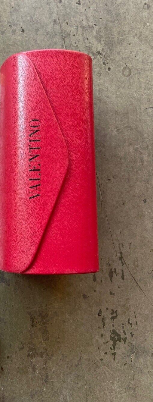 Valentino Valentino Garavani Red Hard Sunglass Case Magnetic Leather Size ONE SIZE - 4 Thumbnail