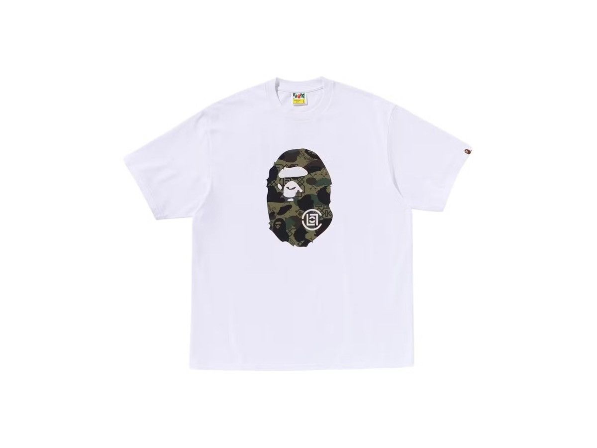 Bape × CLOT BAPE x CLOT Camo Ape Head T-Shirt White Size US L / EU 52-54 / 3 - 1 Thumbnail