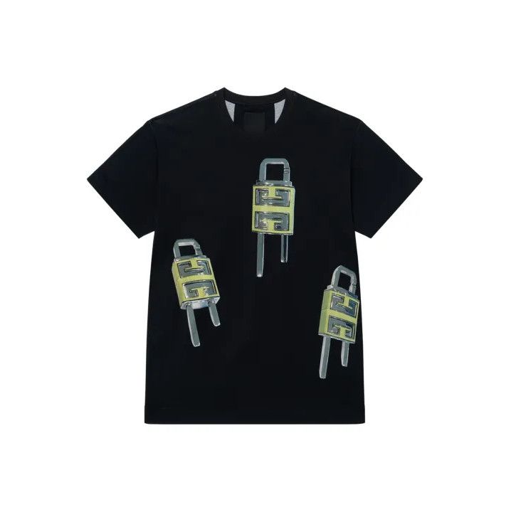 Givenchy GIVENCHY Lock Pattern Men's Short-Sleeve T-Shirt Size US S / EU 44-46 / 1 - 1 Thumbnail