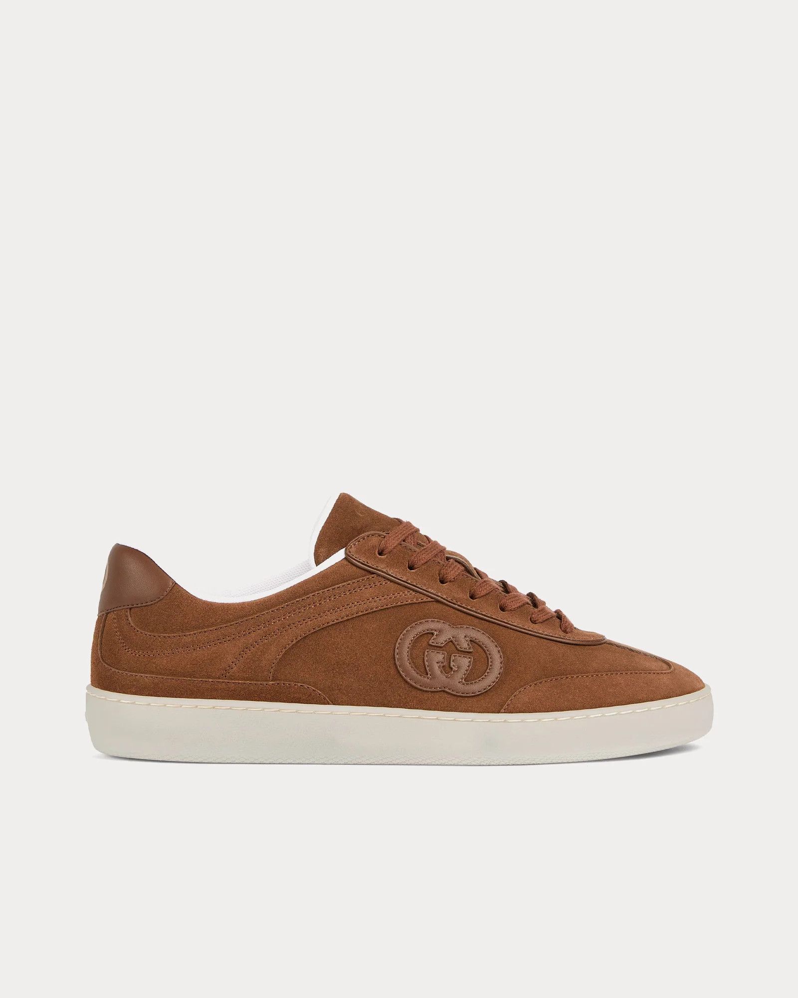Gucci os11x0526 Logo G75 Sneakers in Brown Size US 12 / EU 45 - 1 Thumbnail