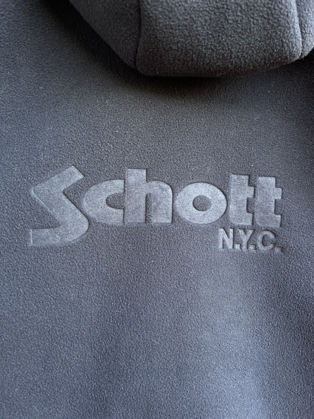 Schott Schott NYC Hoodie Full zip Sherpa Teddy Lined Fleece Jacket Size US L / EU 52-54 / 3 - 10 Thumbnail