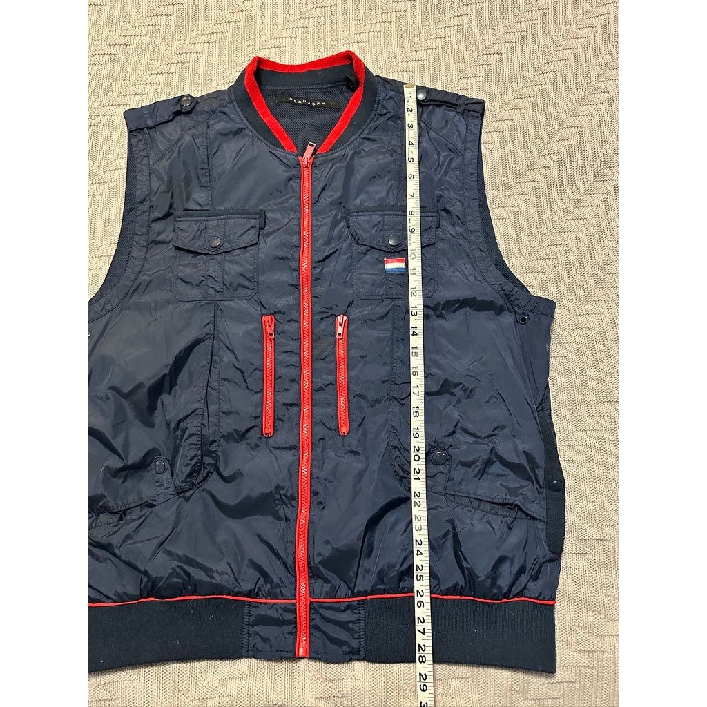 Sean John Vintage Y2K Sean John navy windbreaker vest size XL Grailed