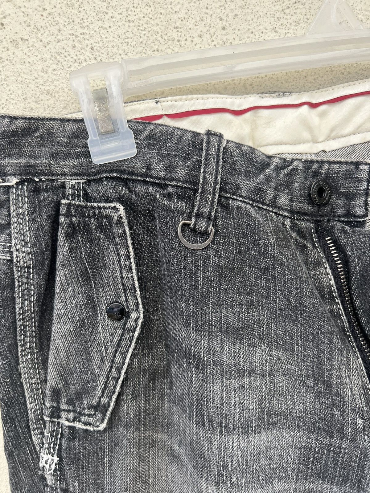 FACTOTUM Vintage Factotum Japan Distressed Fade Denim Work Pant Size US 30 / EU 46 - 8 Thumbnail