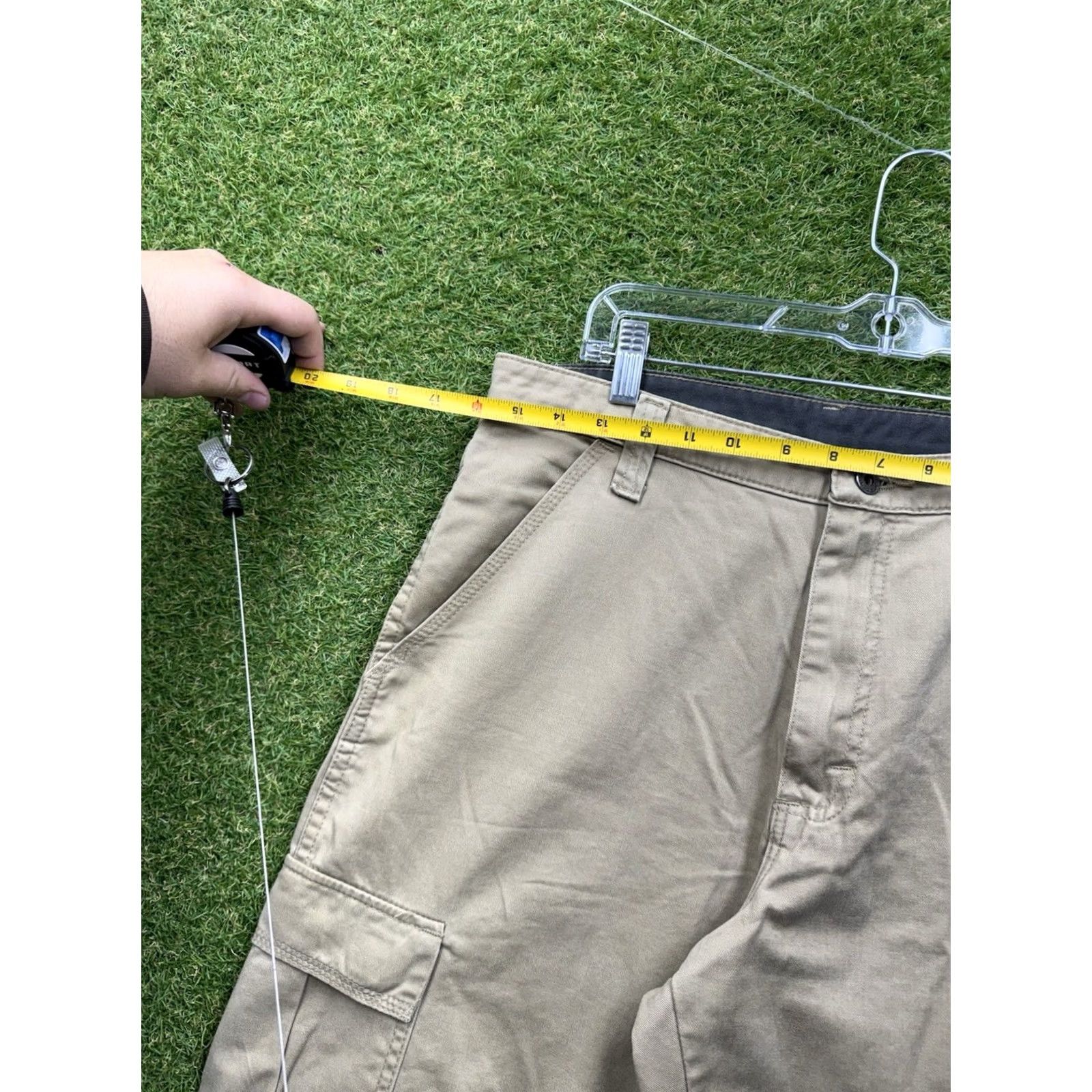 Wrangler Wrangler Cargo Pants Mens 32x32 Khaki Brown 70LEWGR Workwear Canvas Straight Size US 32 / EU 48 - 3 Thumbnail