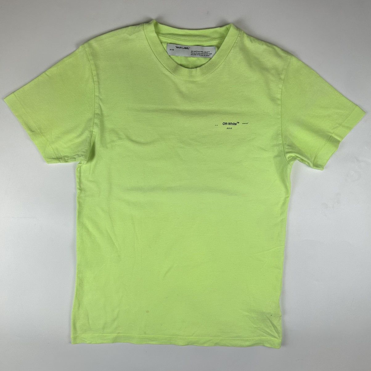 Off-White Off-White Neon Logo T-shirt Size US S / EU 44-46 / 1 - 1 Thumbnail