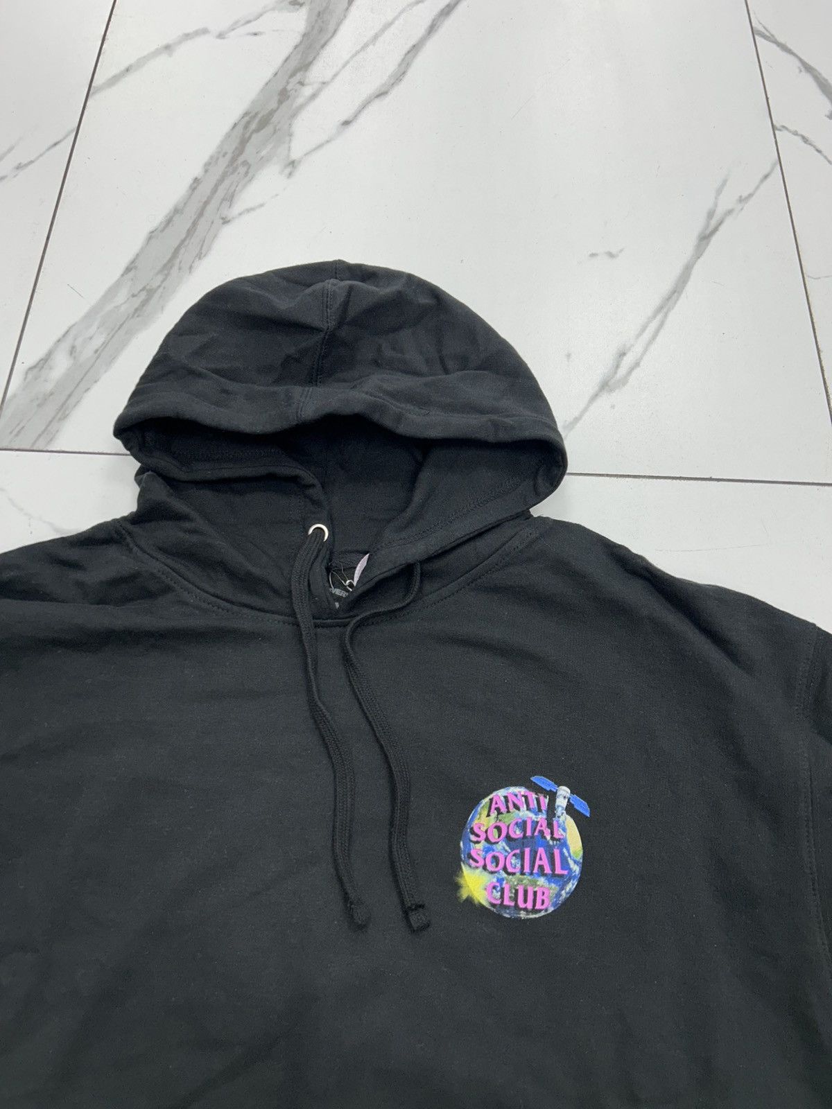 Anti Social Social Club Anti Social Social Club Satellite Worldwide Hoodie "Black" Size US XL / EU 56 / 4 - 3 Thumbnail