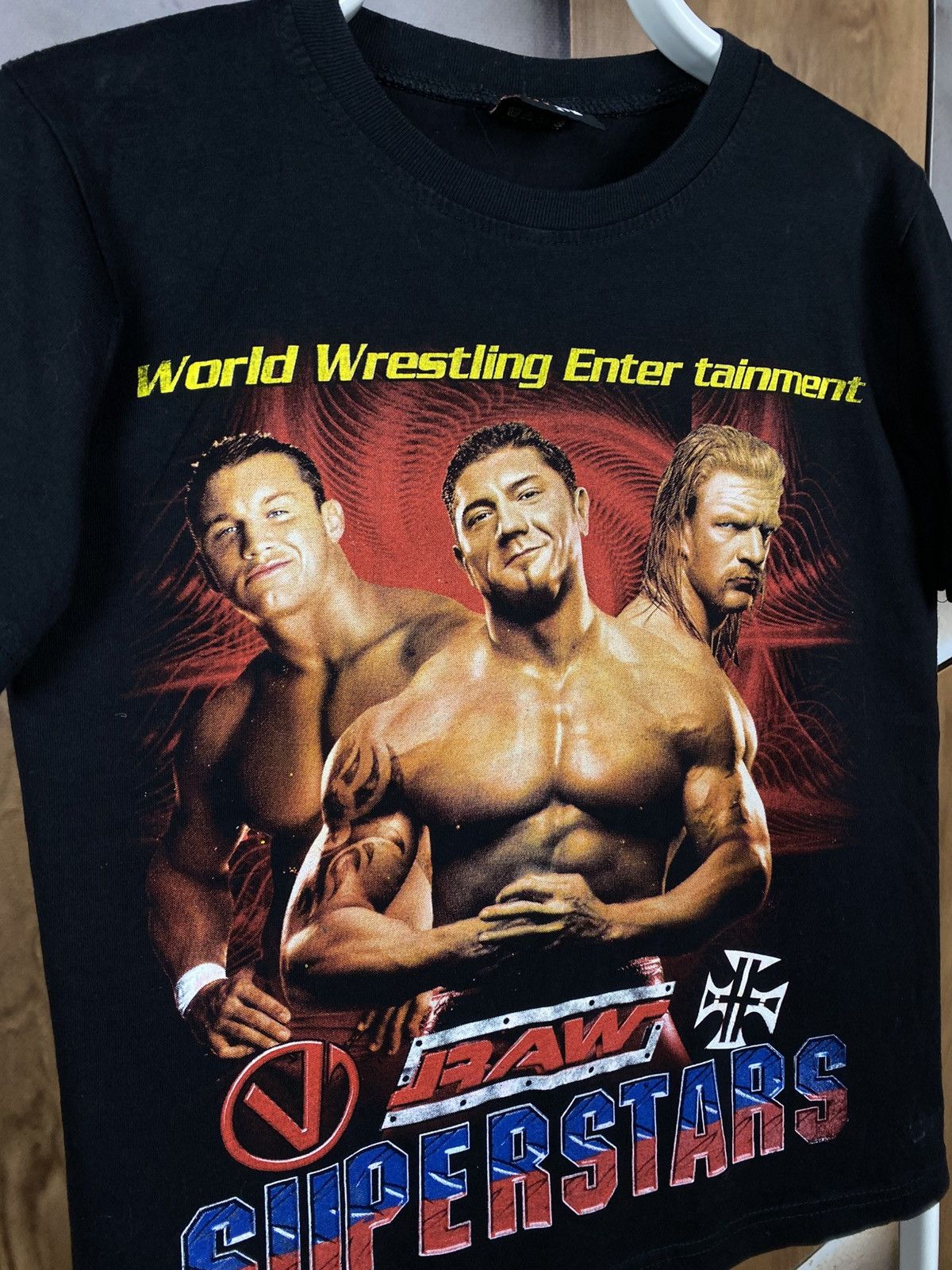 WWE 🔥Vintage T-Shirt WWE Superstars World Wrestling Enter RAW🔥 Size US S / EU 44-46 / 1 - 3 Thumbnail