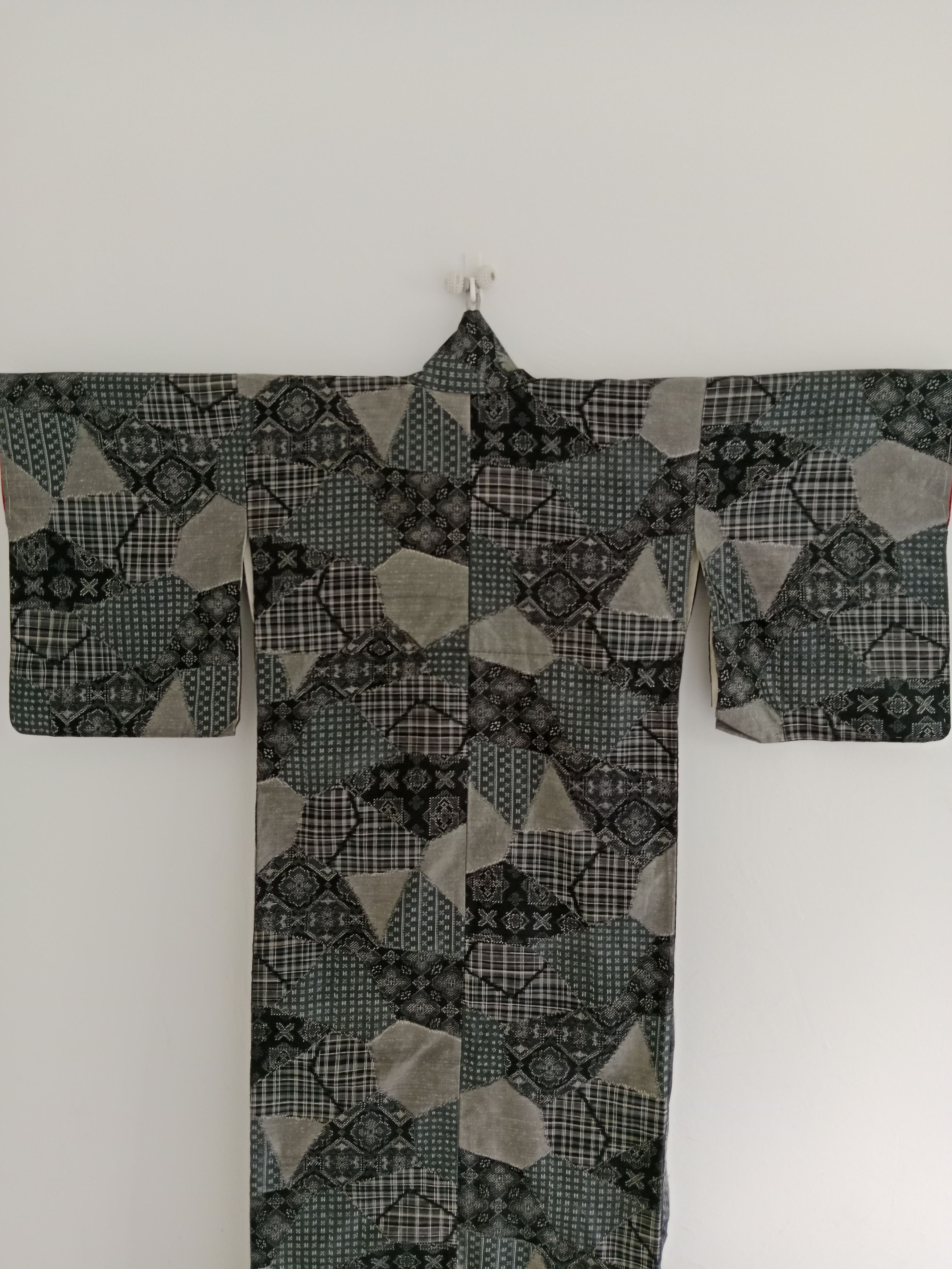 Japanese Brand Vintage Yukata Kimono Patchwork Motif Nice Style Size US L / EU 52-54 / 3 - 6 Thumbnail