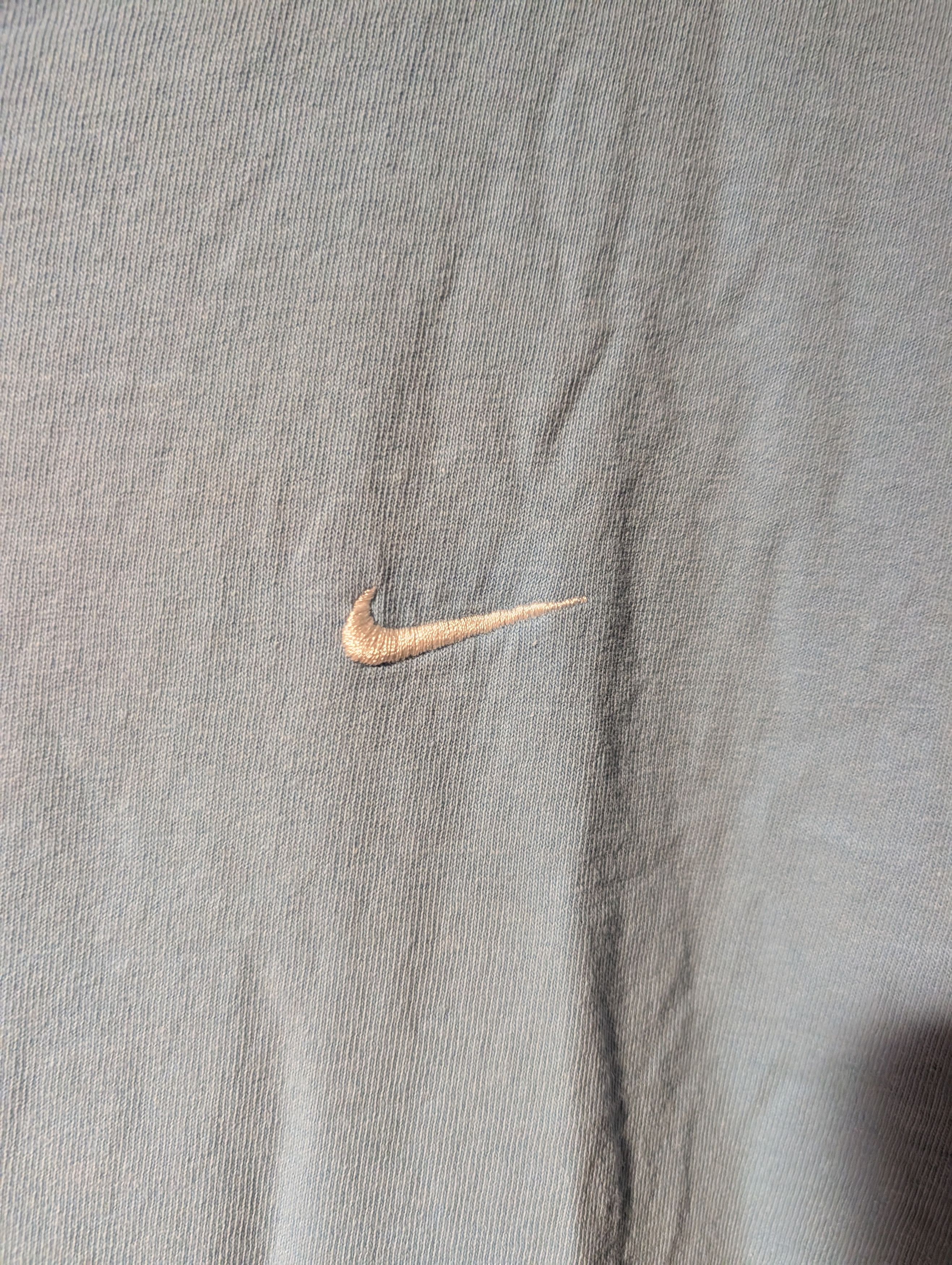 Nike Vintage Nike Mini Swoosh T Shirt Medium Blue Boxy Fit Mexico Size US M / EU 48-50 / 2 - 2 Thumbnail