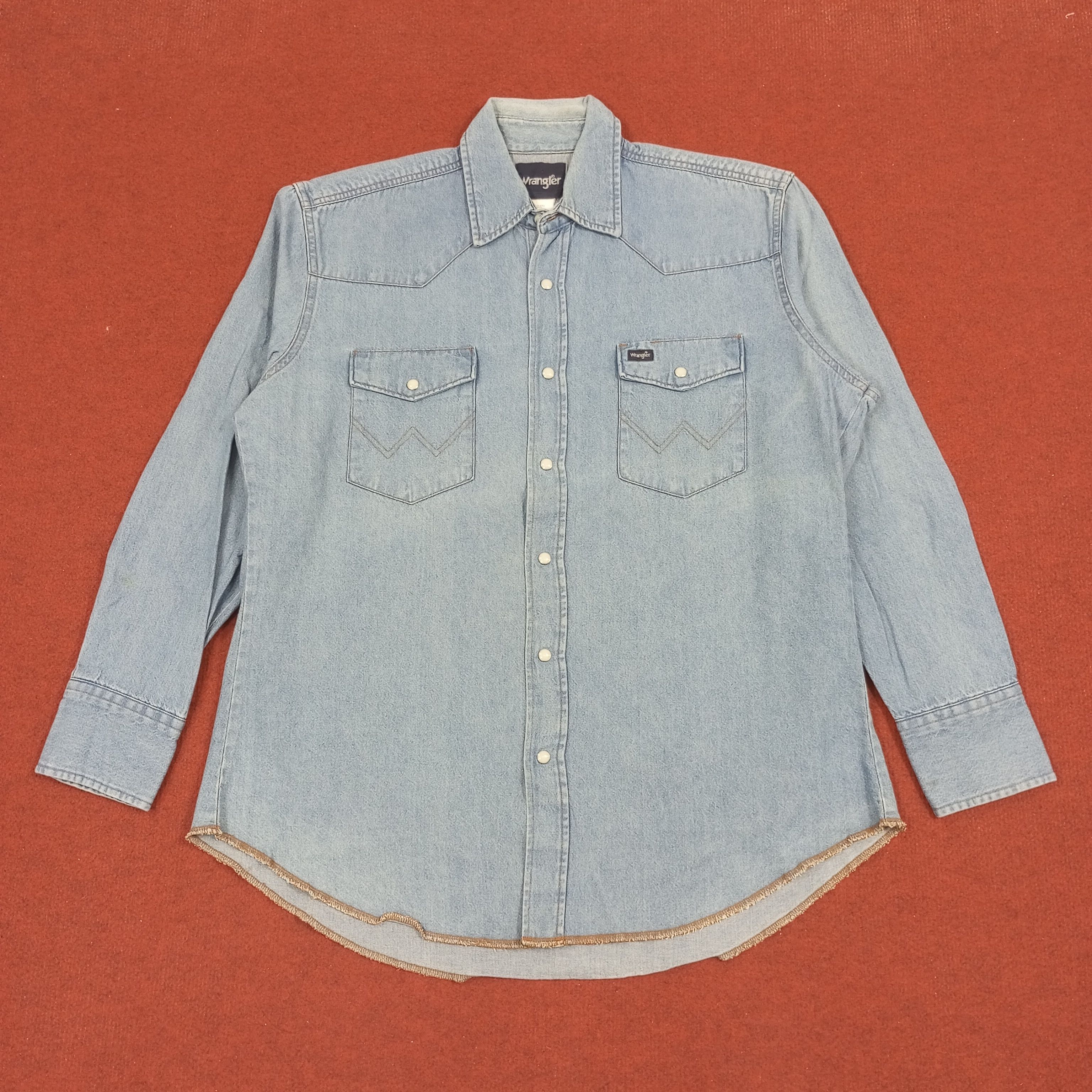 Vintage × Wrangler Wrangler Classic Style Casual Shirt Size US L / EU 52-54 / 3 - 1 Thumbnail