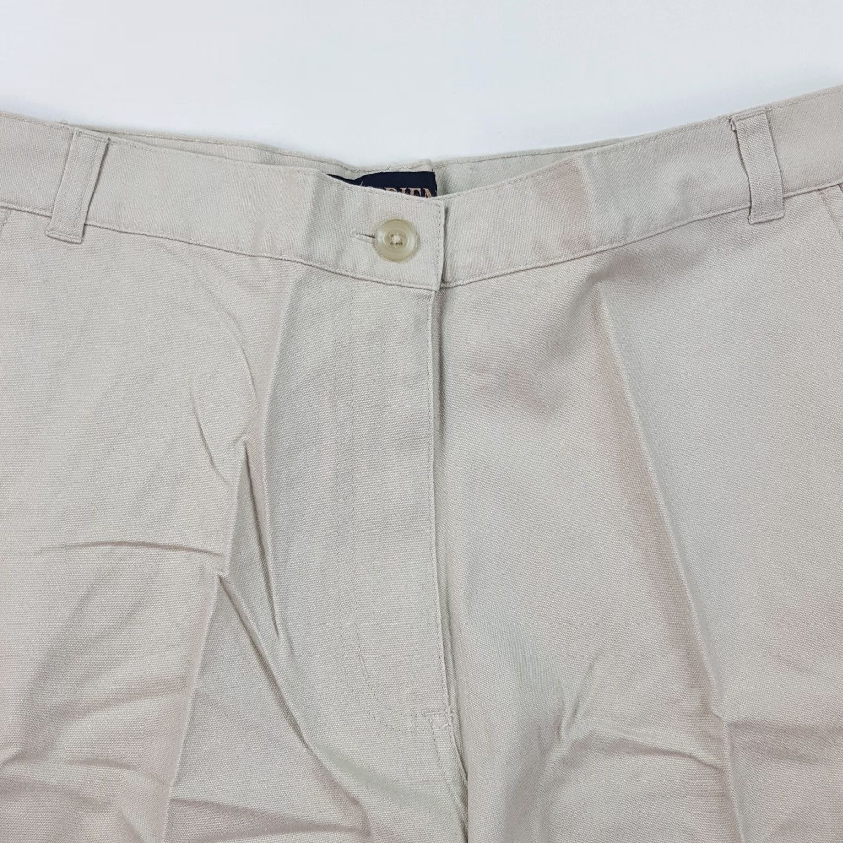 Tres Bien VINTAGE Tres Bien Chinos Shirt Women 12 Beige Flat Front Casual Outdoor Golf Tennis 90s Retro Sports Size 34" / US 12 / IT 48 - 2 Thumbnail