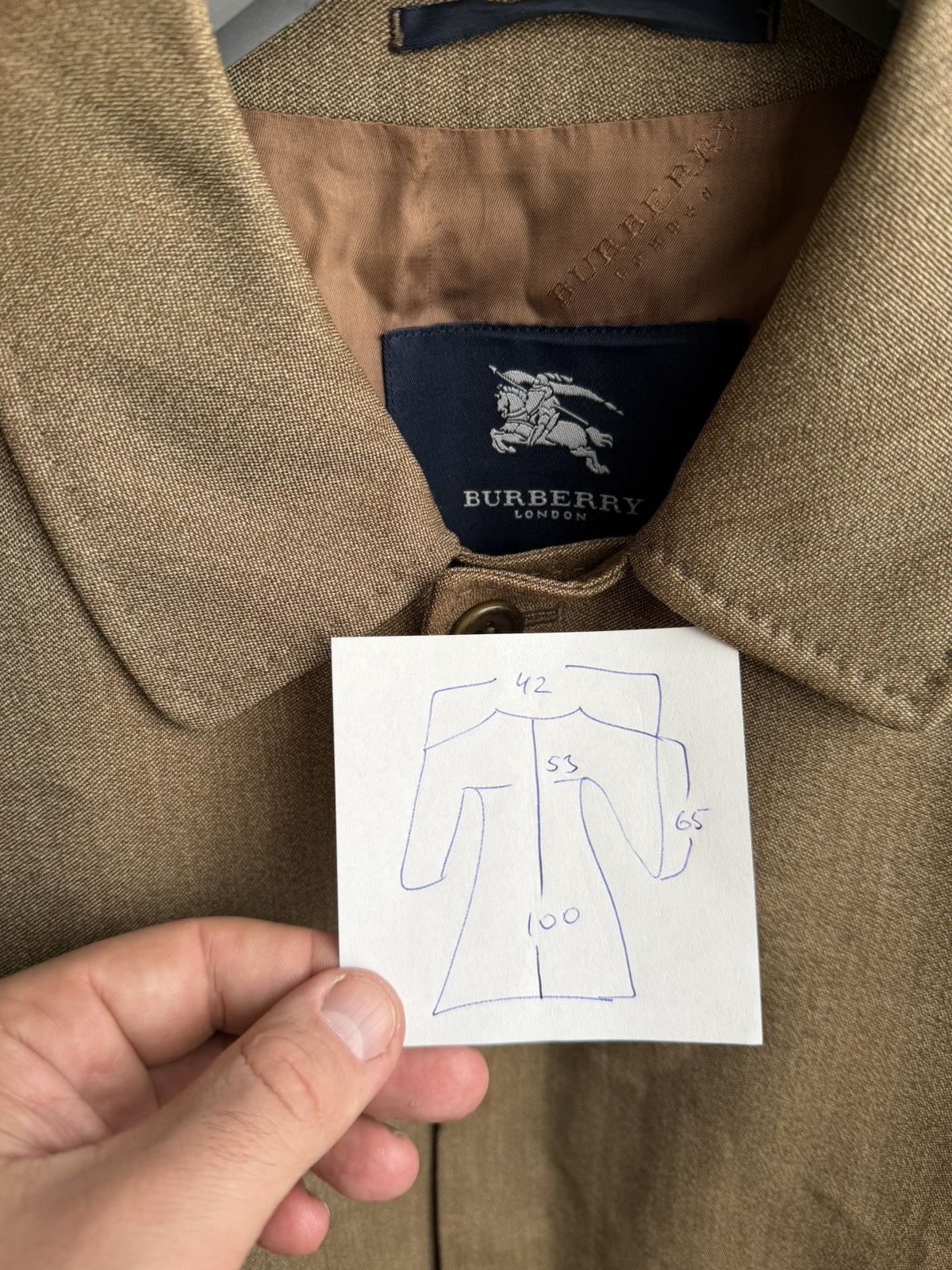 Burberry Vintage Burberry Mens Trench Coat 100%PURE NEW WOOL jacket Size US M / EU 48-50 / 2 - 7 Thumbnail