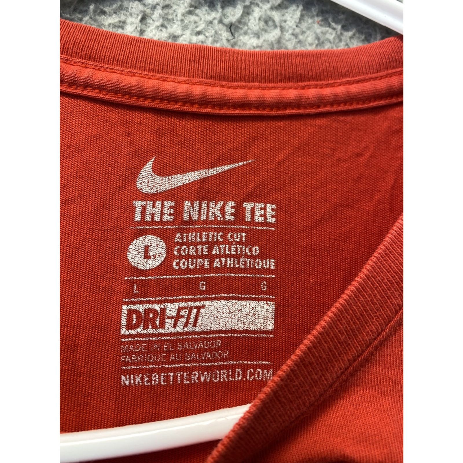 Nike Nike Men’s Red Crew Neck T-Shirt Large Short Sleeve 90s Graphic Cotton Size US L / EU 52-54 / 3 - 6 Thumbnail