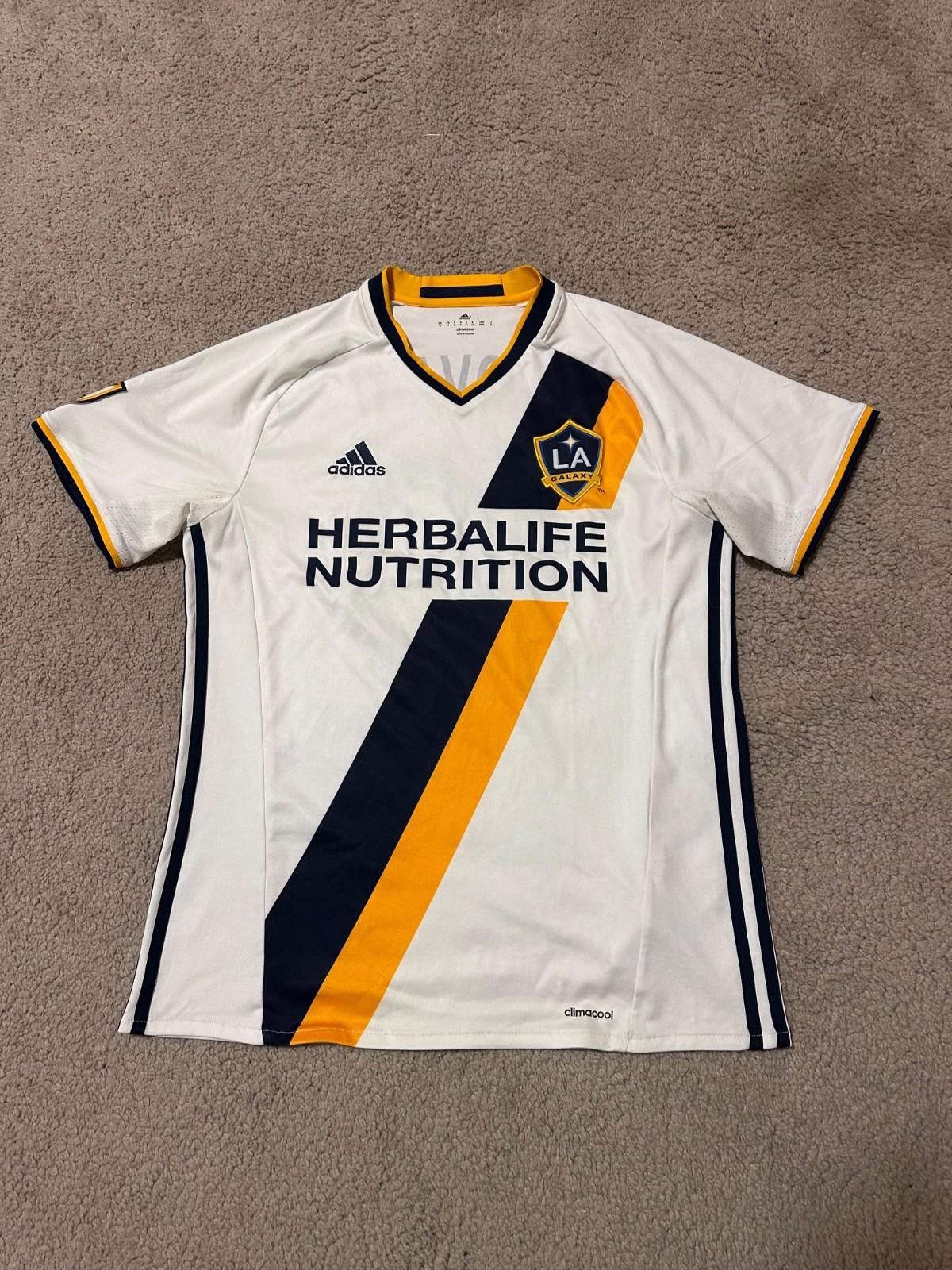 Adidas LA Galaxy Jersey Adidas #10 Giovani Dos Santos MLS Soccer Size US M / EU 48-50 / 2 - 1 Thumbnail