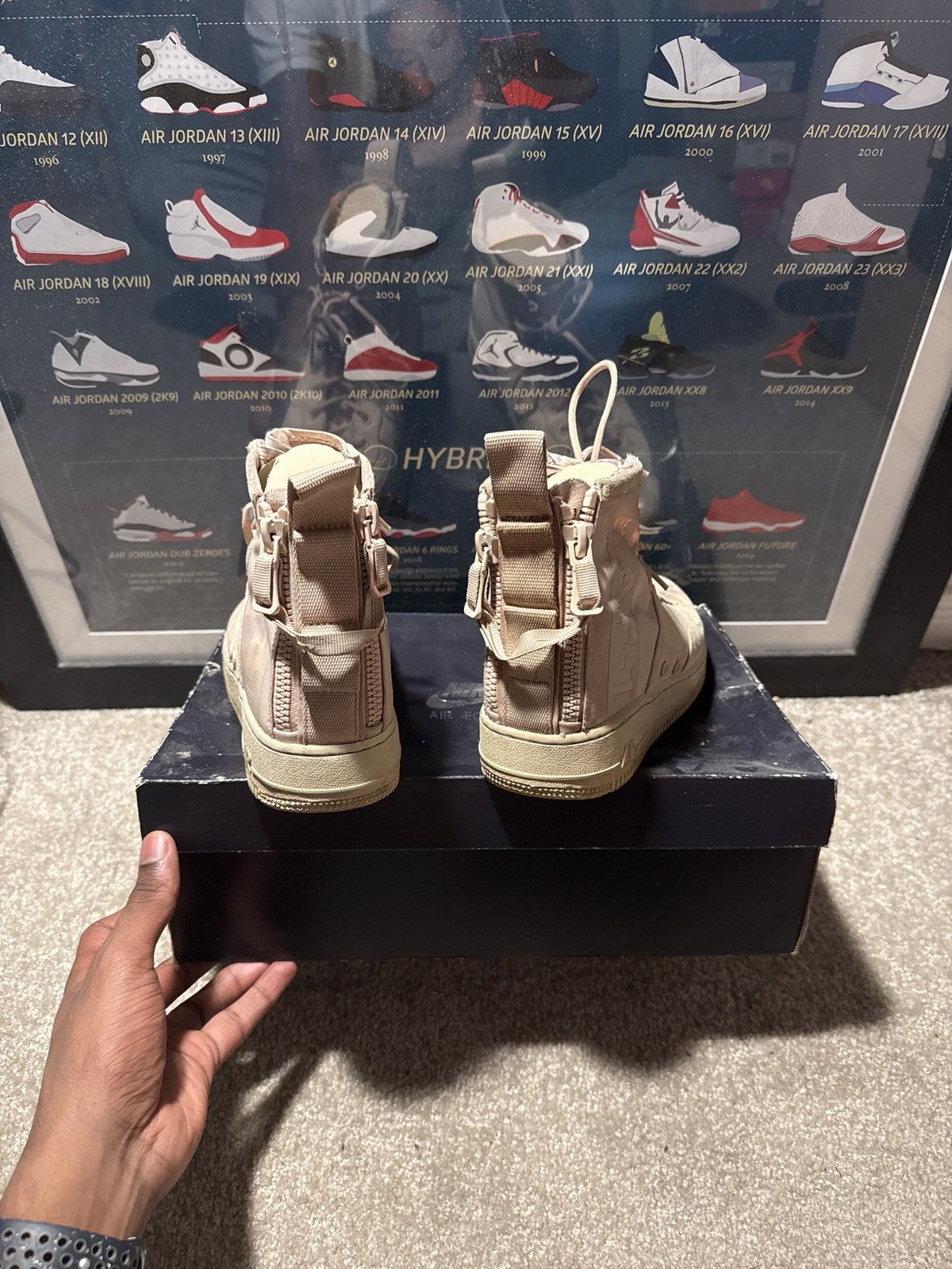 Nike Nike SF Air Force 1 Mid Particle Beige Size US 10 / IT 40 - 3 Thumbnail