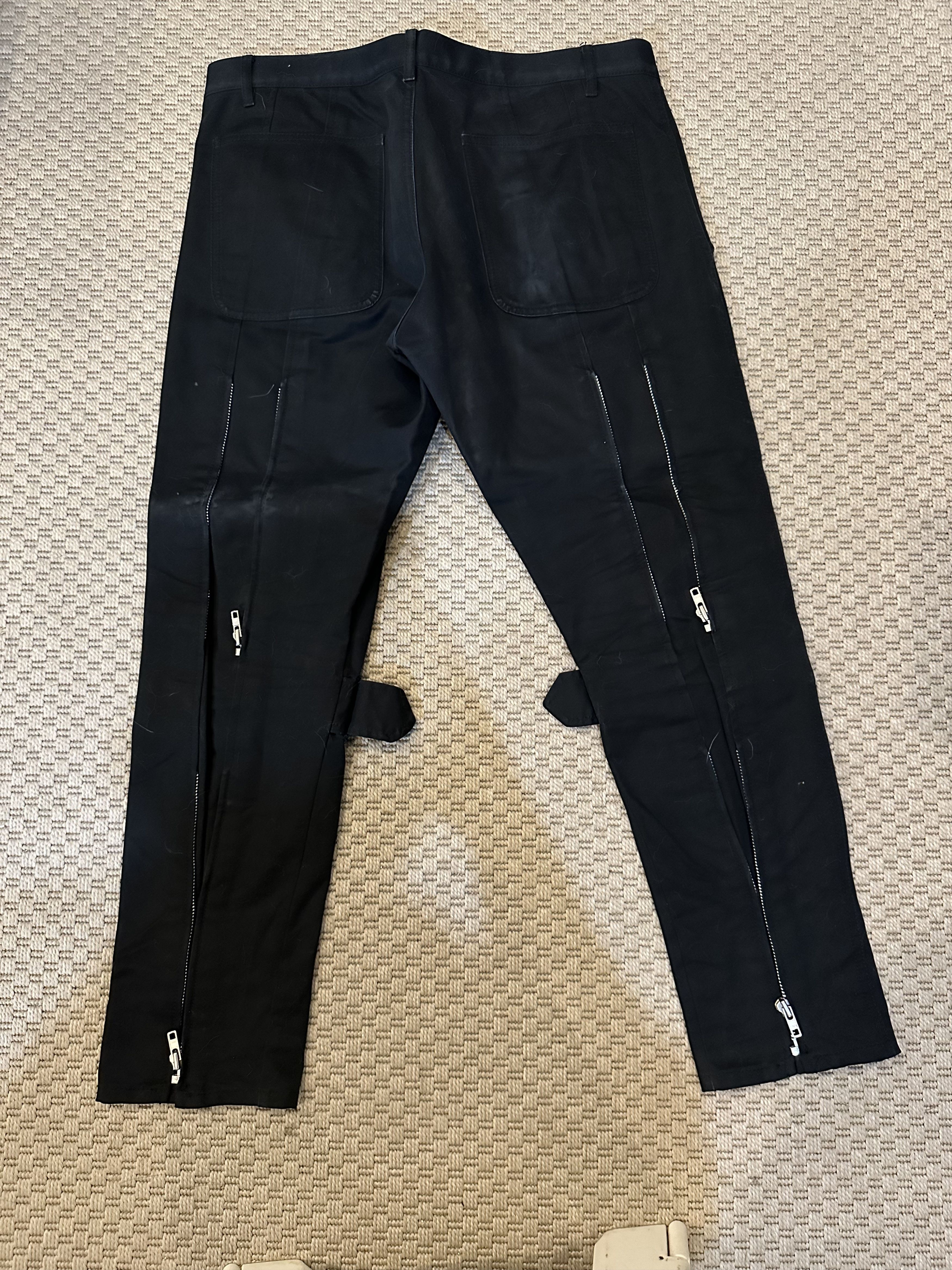 Comme des Garcons × Comme des Garcons SHIRT Comme des Garçons Shirt Zippered Bondage Pants WITH ZIPPERS Size US 33 - 3 Thumbnail