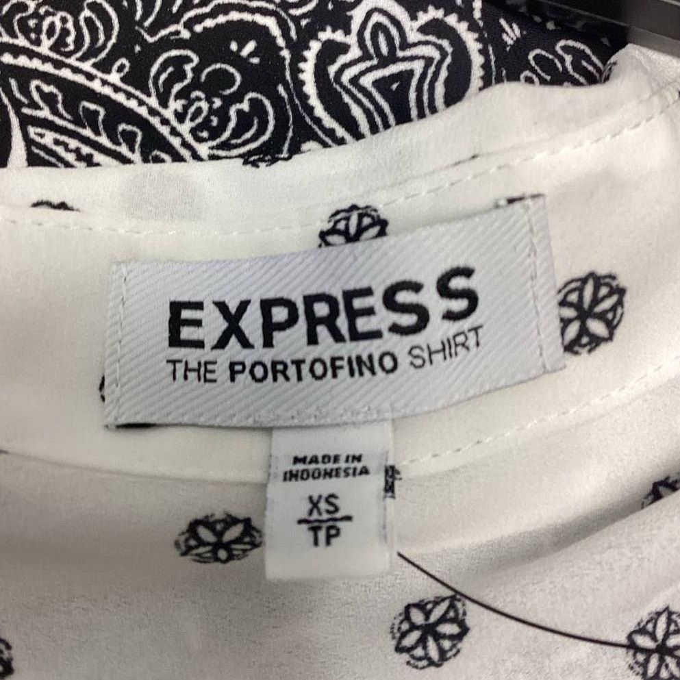 Express New Express XS The Portofino Shirt Polyester Collared Top Size XS / US 0-2 / IT 36-38 - 4 Thumbnail