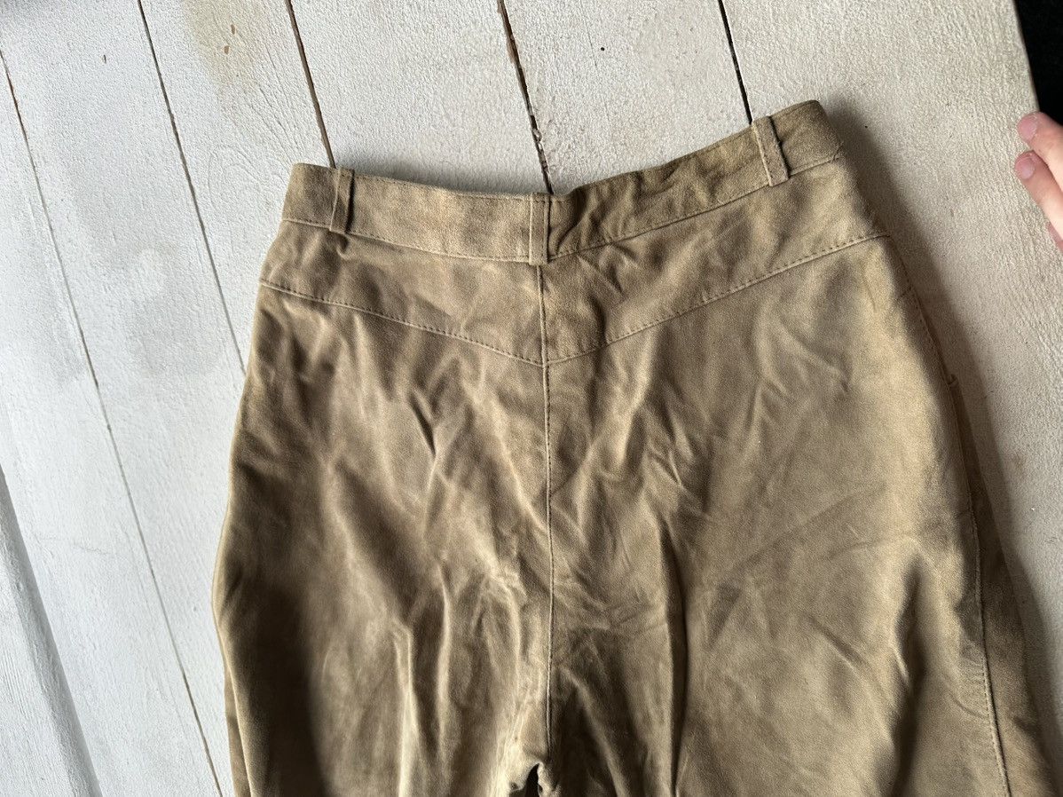 Leather 🚨Vintage leather pants motorcycles BROWN LUXURY Y2K Size 26" / US 2 / IT 38 - 11 Thumbnail